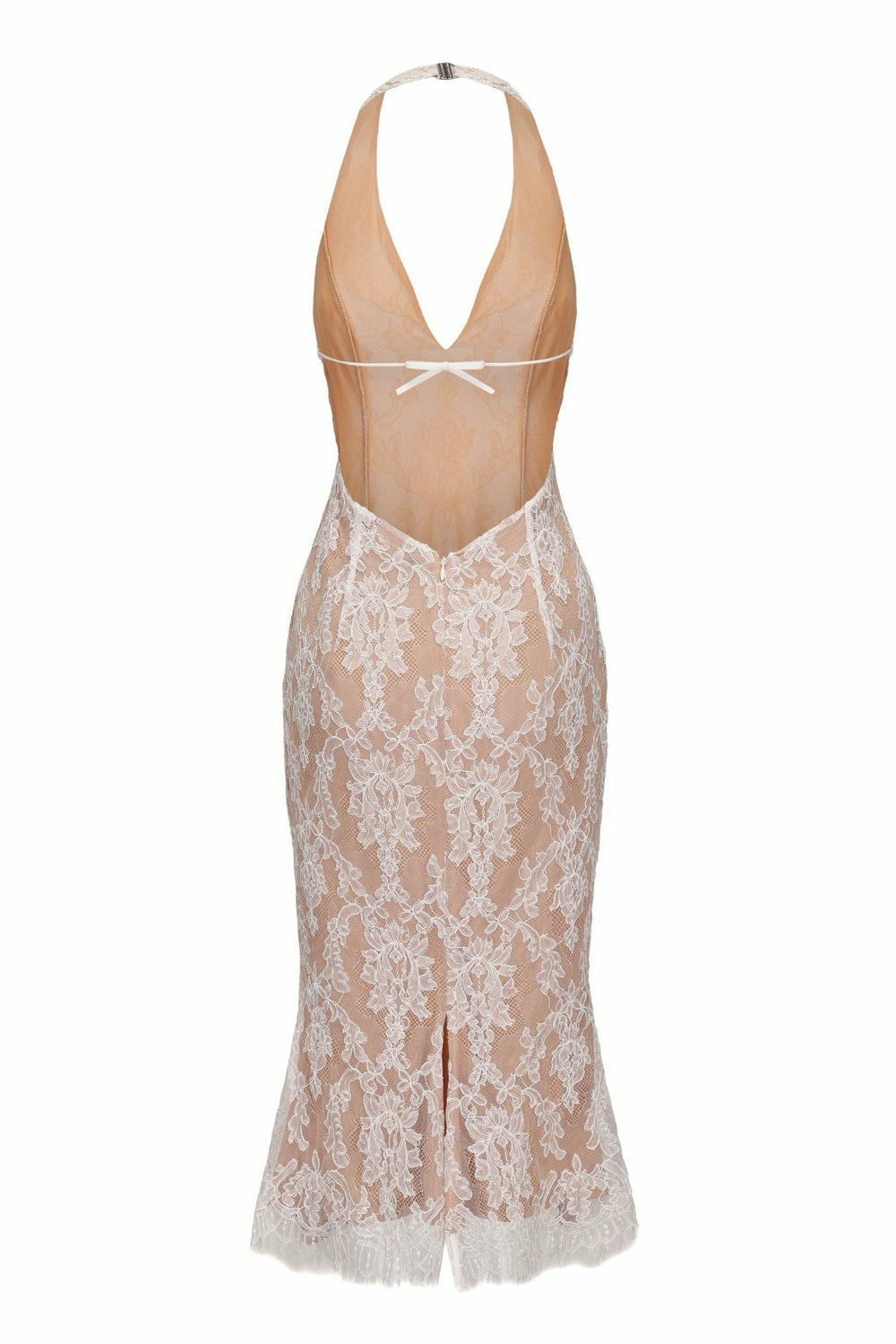 Ivory Lace Midi Dress for Engagement Party | Nana Jacqueline