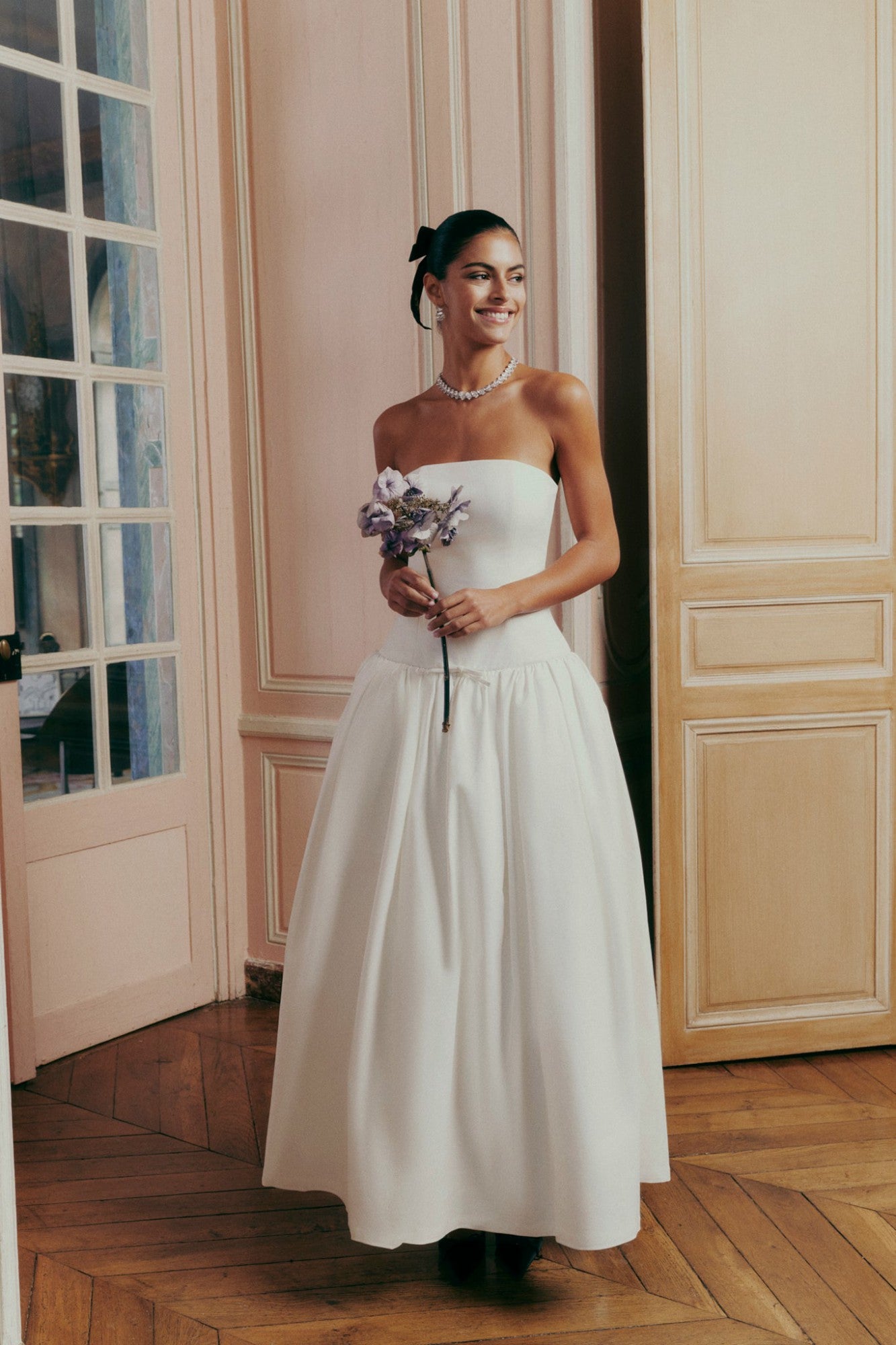 Brittany Dress: White Maxi Dress for Bridal Shower | Nana Jacqueline
