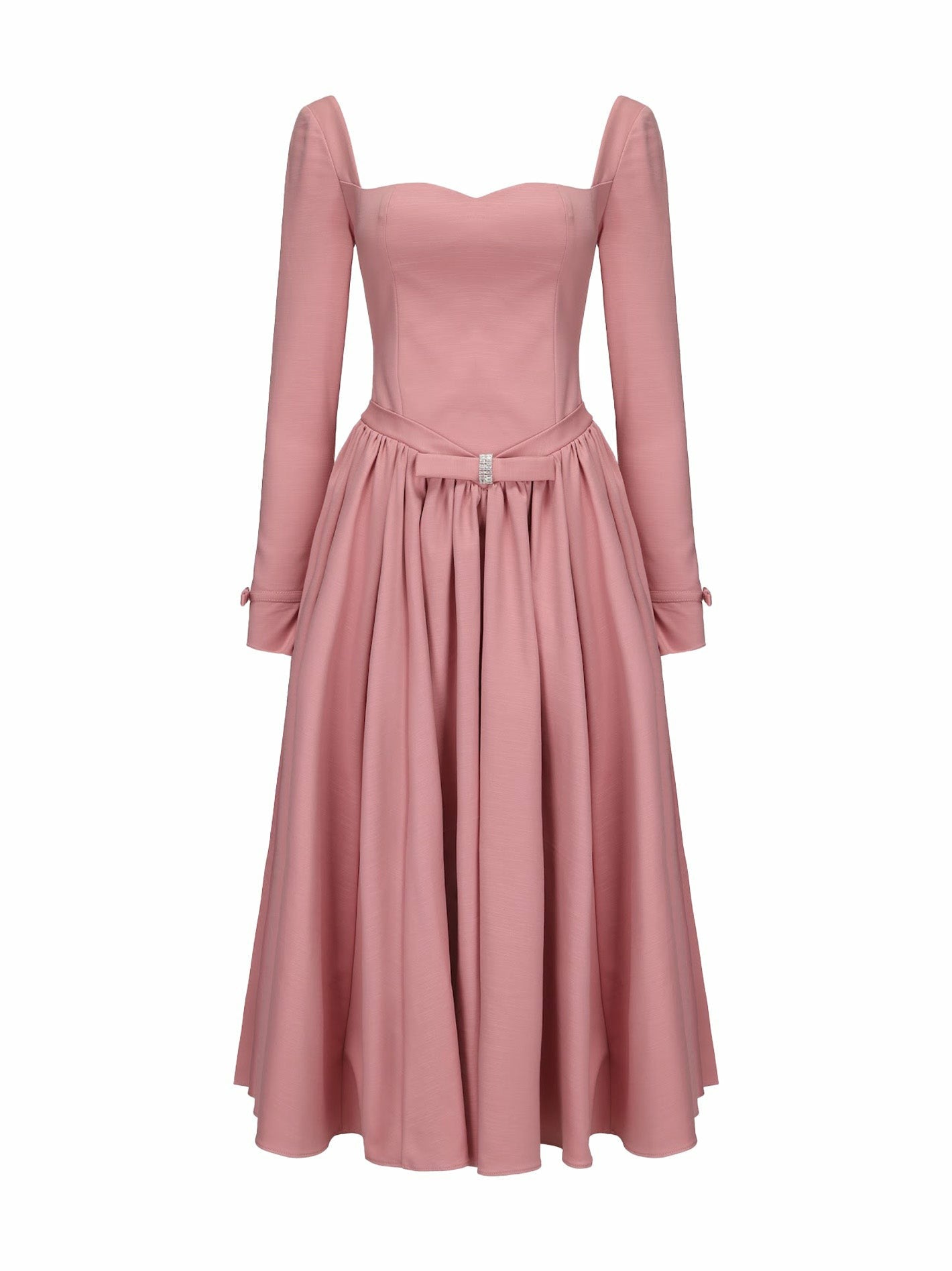 Bernadette Dress: Pink Midi Dress for Garden Party | Nana Jacqueline