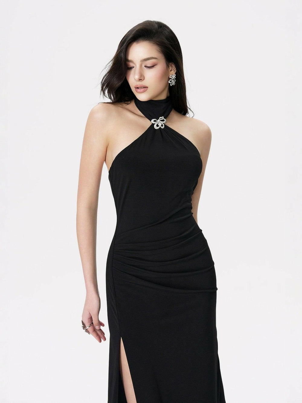 Eliana Dress: Black Maxi Dress for Cocktail Party | Nana Jacqueline
