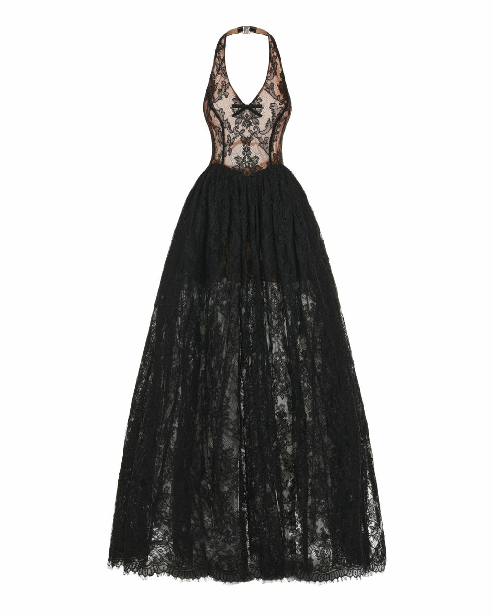 Mirelle Lace Maxi Dress: Black Maxi Dress for Formal Wedding Guest | Nana Jacqueline