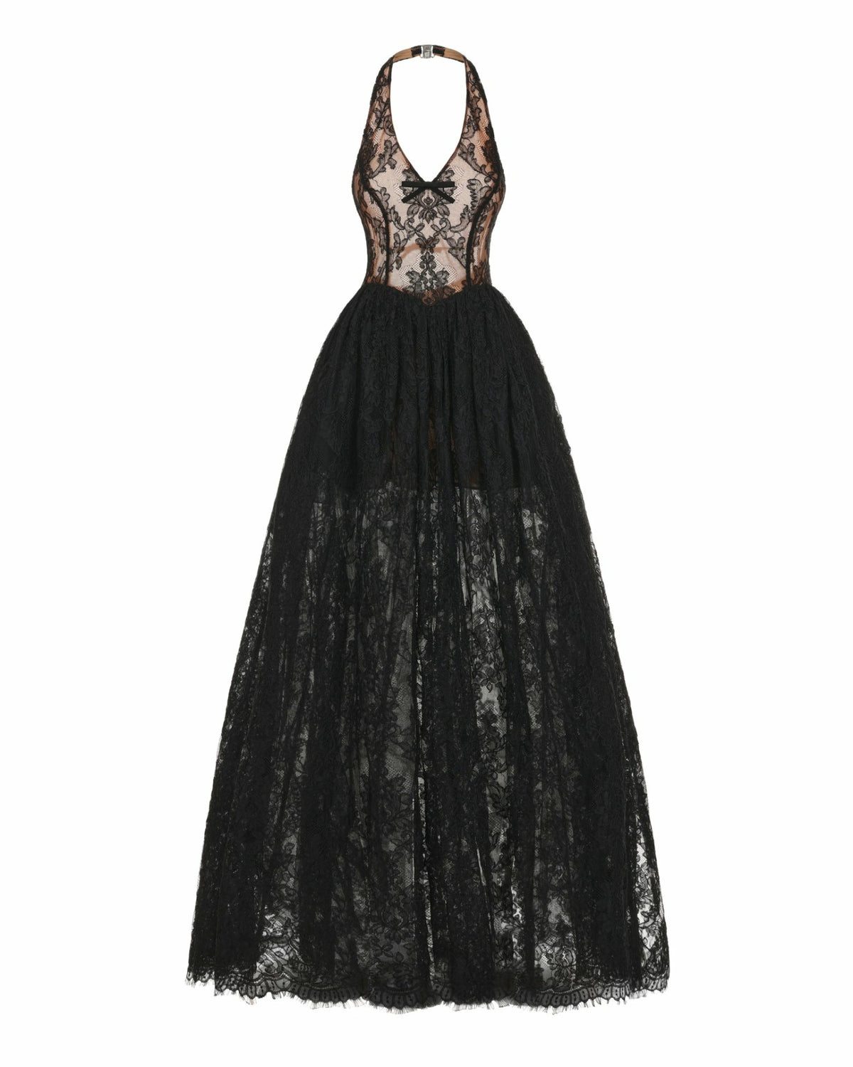 Mirelle Lace Maxi Dress: Black Maxi Dress for Formal Wedding Guest | Nana Jacqueline