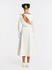 Giselle Dress: White Midi Dress for Bridal Shower | Nana Jacqueline