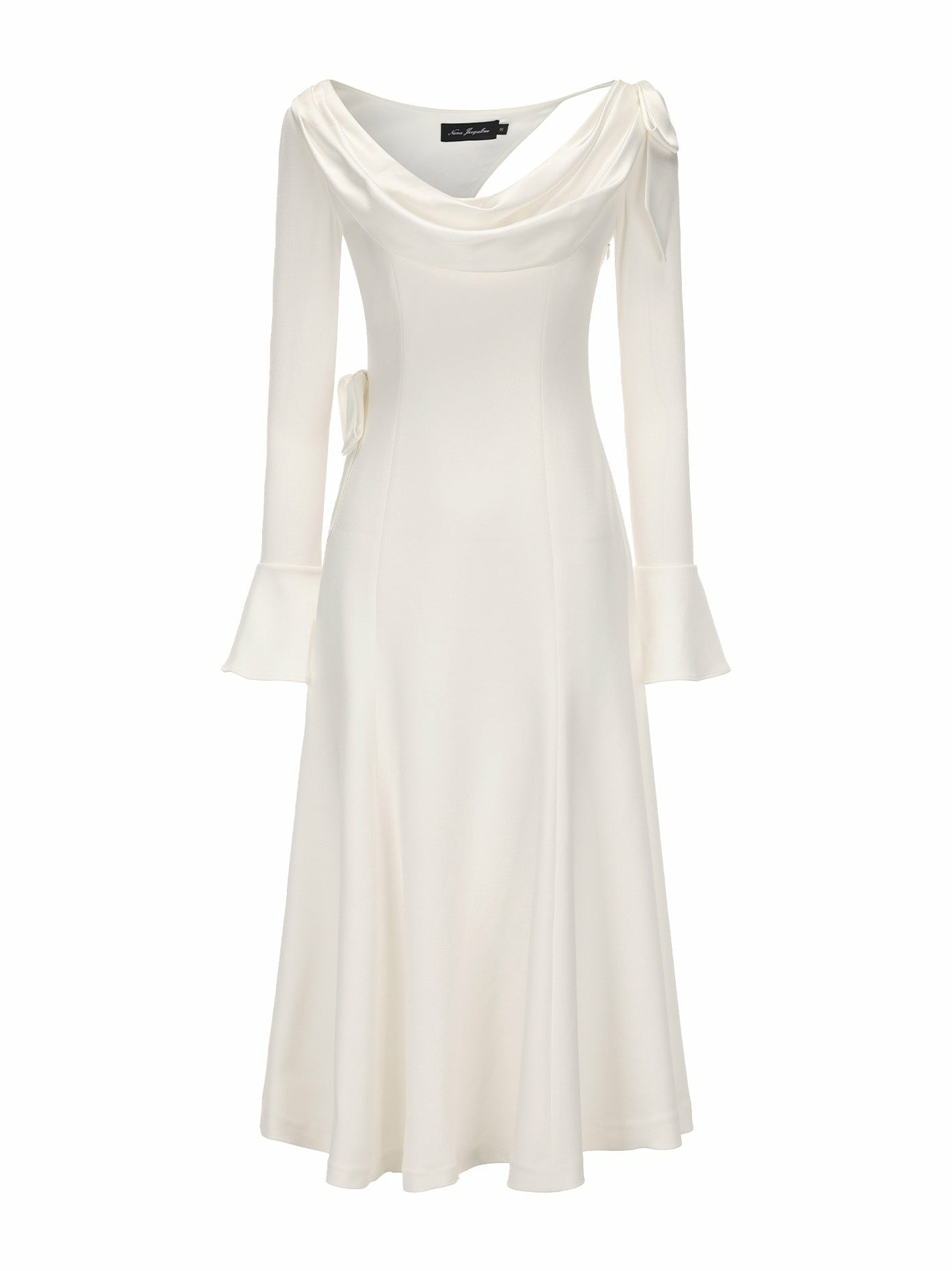 Giselle Dress: White Midi Dress for Bridal Shower | Nana Jacqueline