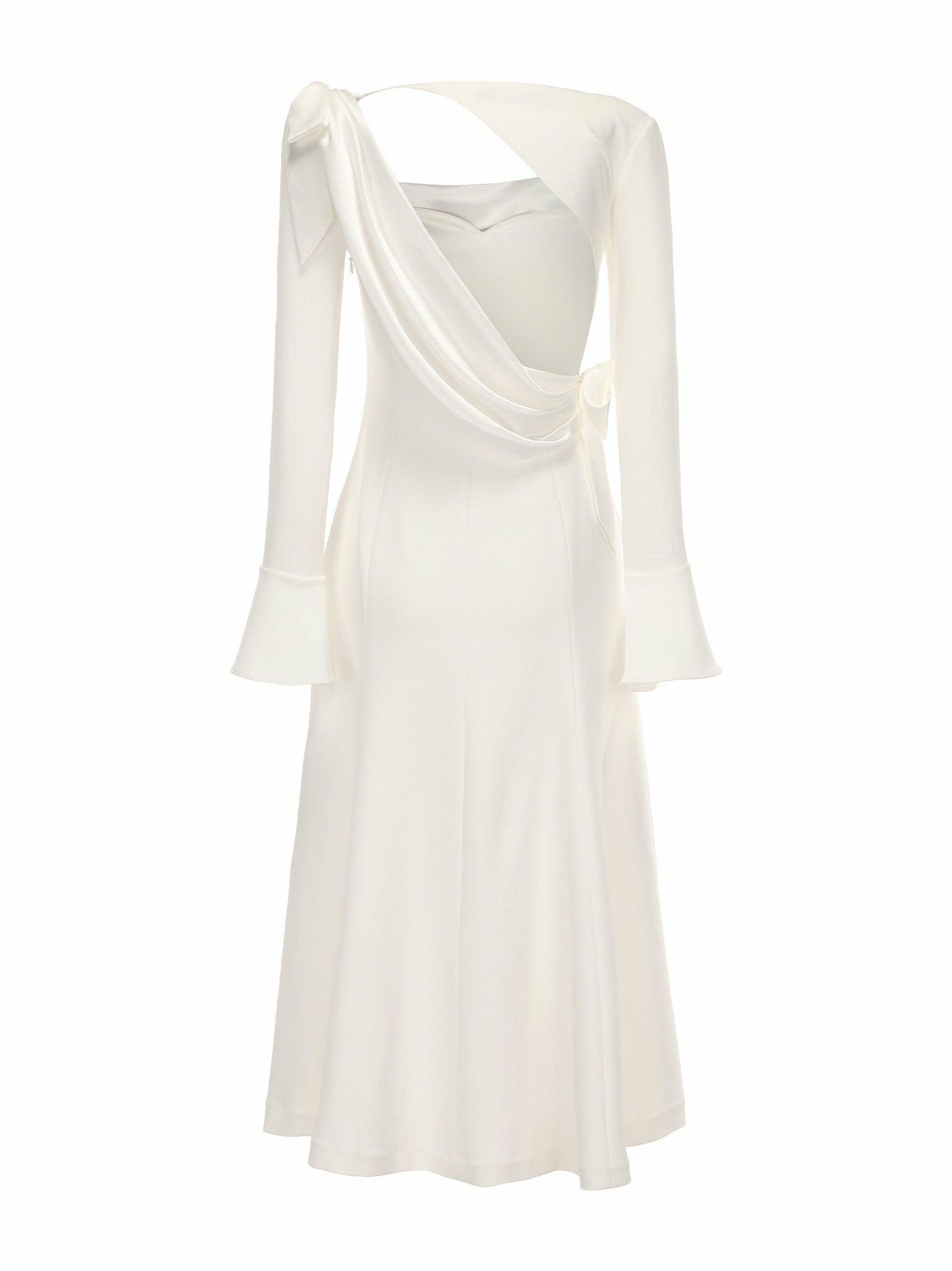 Giselle Dress: White Midi Dress for Bridal Shower | Nana Jacqueline