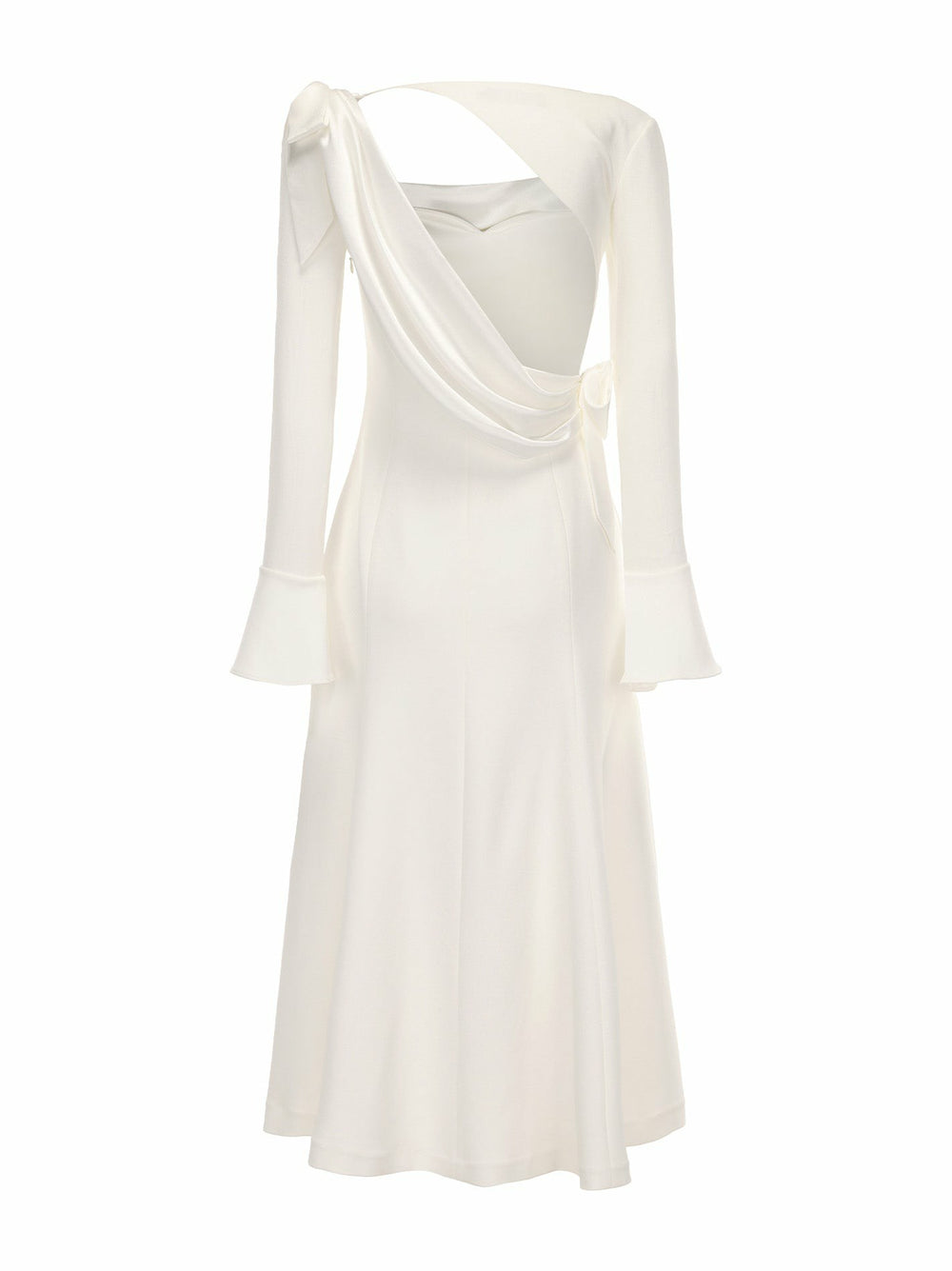 Giselle Dress: White Midi Dress for Bridal Shower | Nana Jacqueline