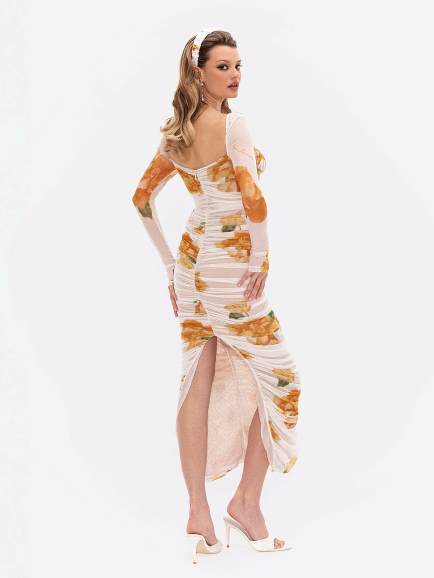Florentina Dress: Floral Midi Dress for Garden Party | Nana Jacqueline