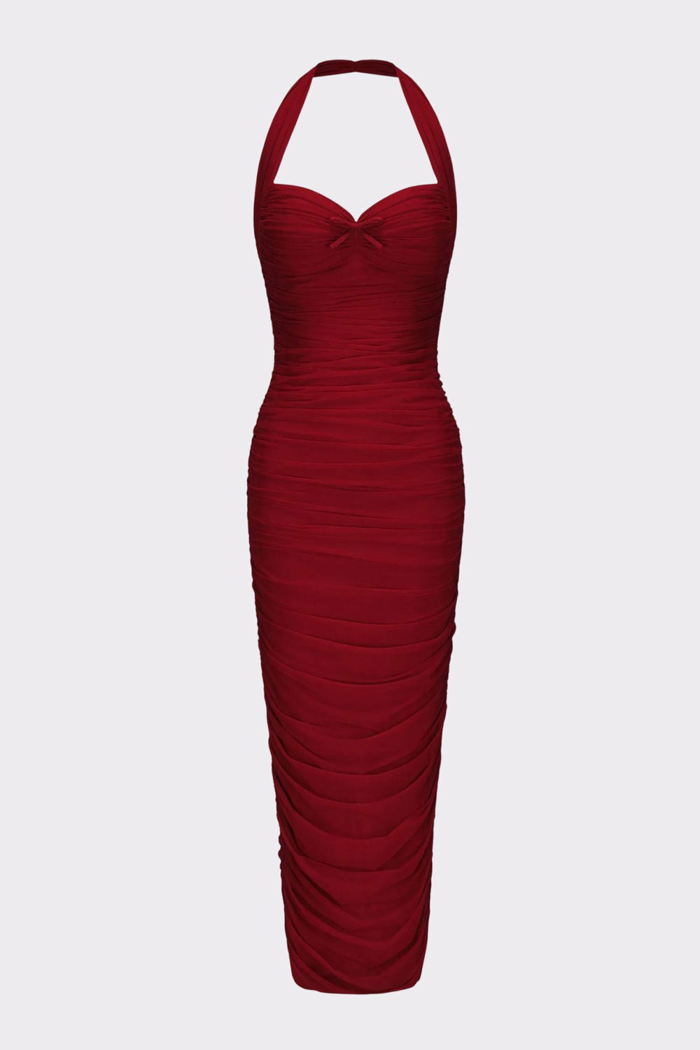 Francesca Dress: Red Midi Dress for Cocktail Party | Nana Jacqueline