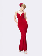 Seraphina Dress: Red Maxi Dress for Formal Wedding Guest | Nana Jacqueline