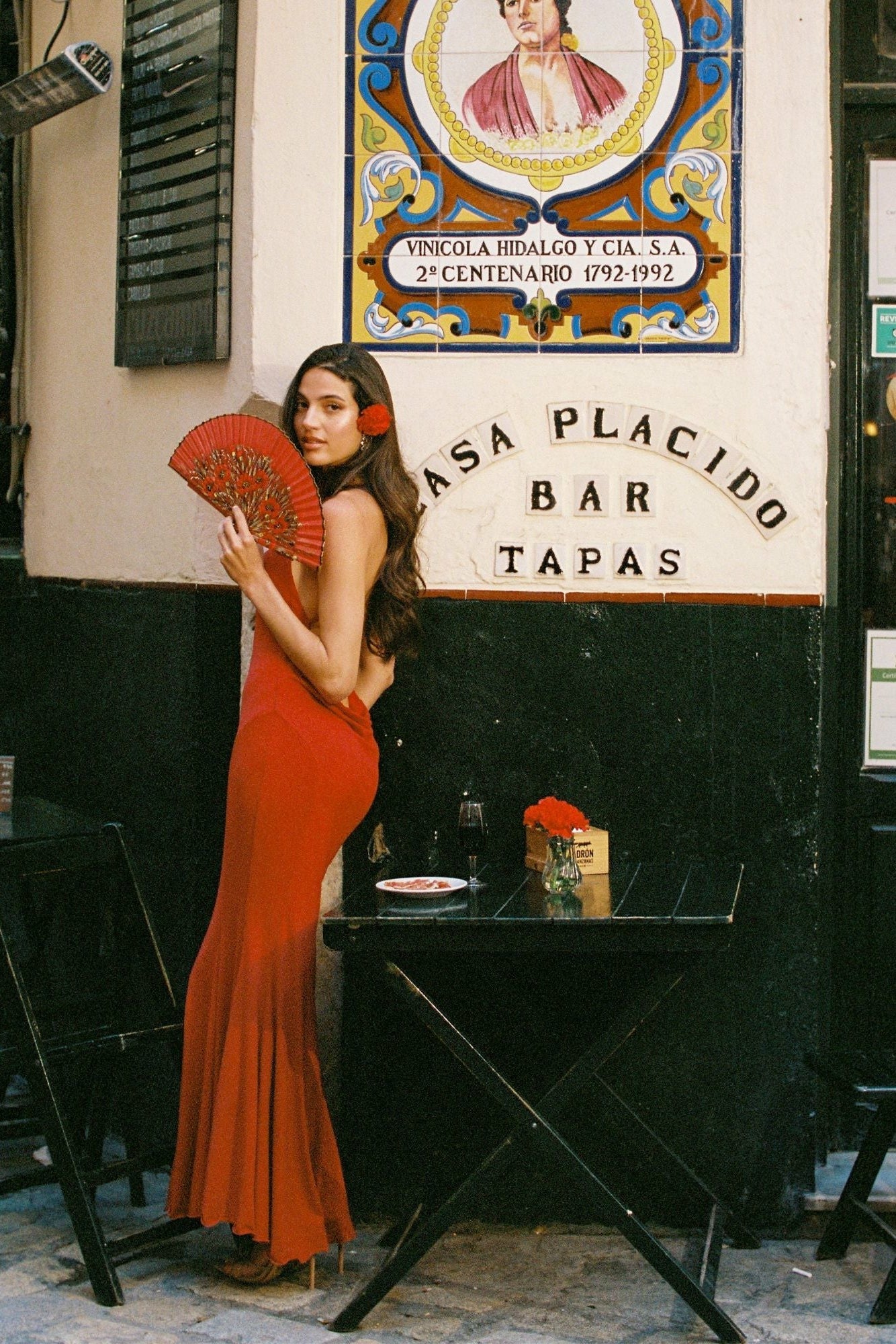 Seraphina Dress: Red Maxi Dress for Formal Wedding Guest | Nana Jacqueline