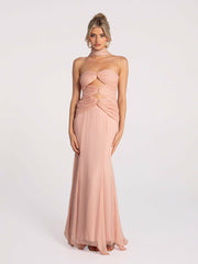 Cassandra Dress: Pink Maxi Dress for Formal Wedding Guest | Nana Jacqueline