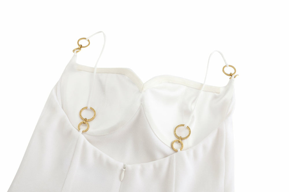 Cynthia Dress: White Maxi Dress for Rehearsal Dinner | Nana Jacqueline