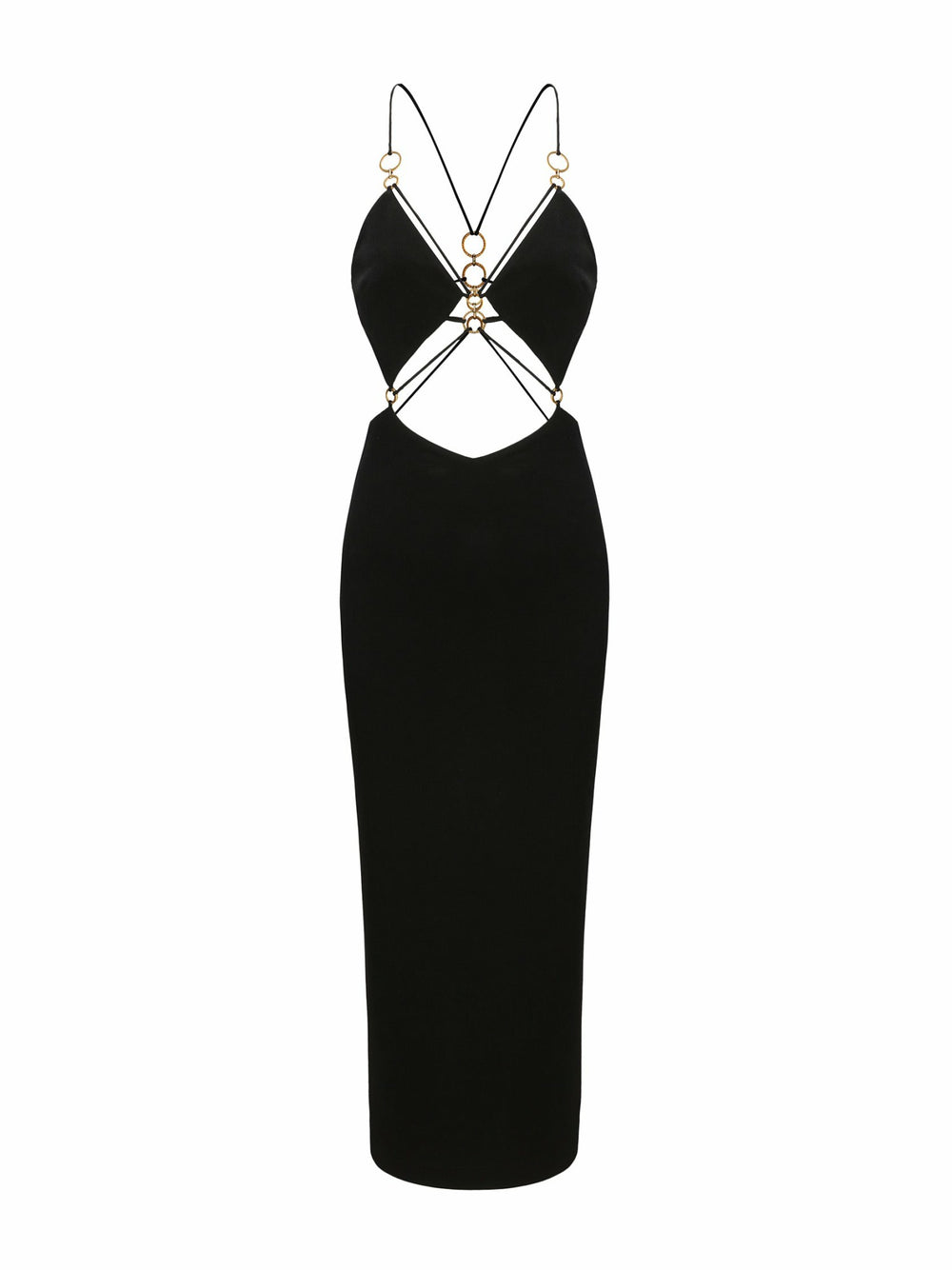 Chiara Dress: Black Maxi Dress for Cocktail Party | Nana Jacqueline