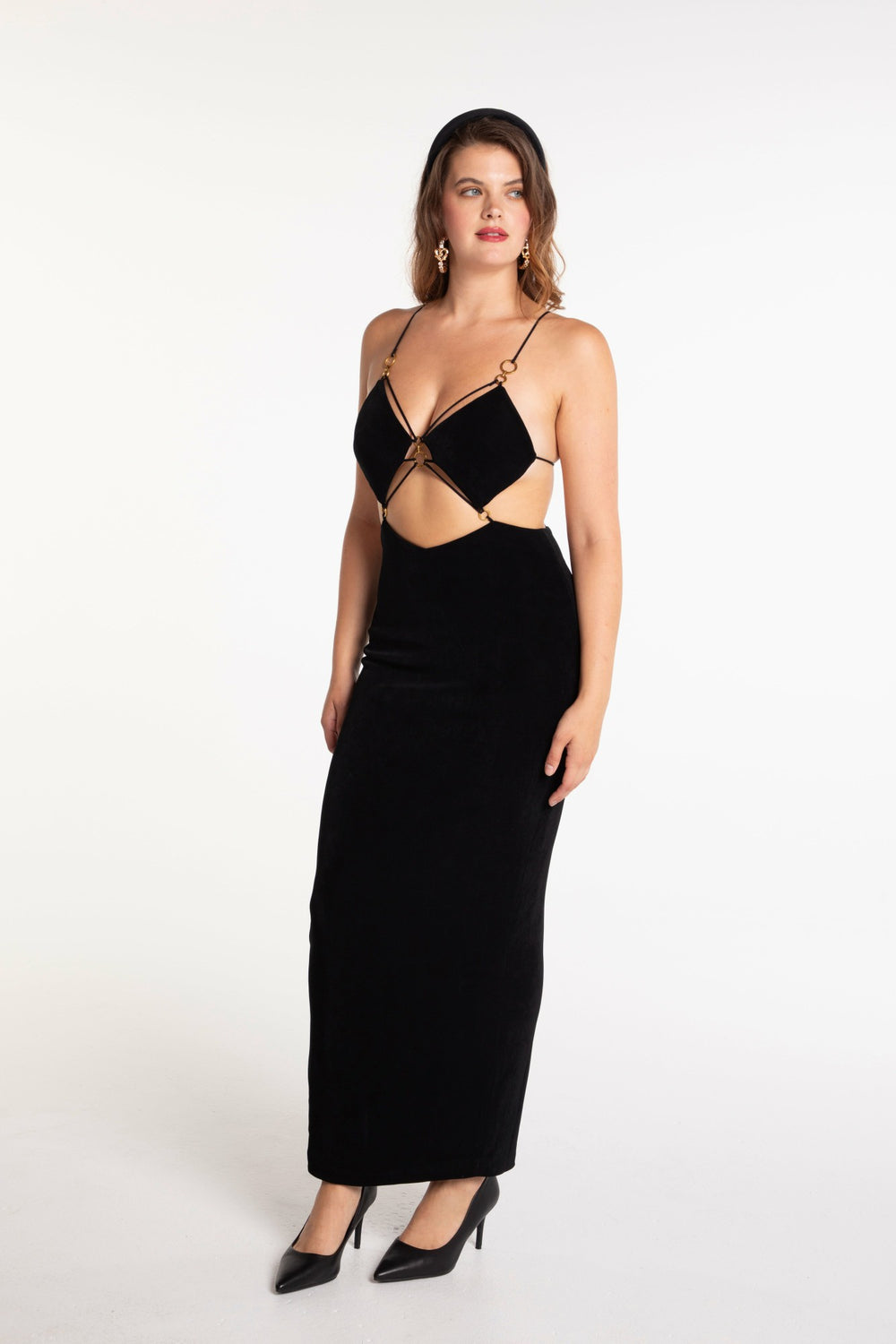 Chiara Dress: Black Maxi Dress for Cocktail Party | Nana Jacqueline