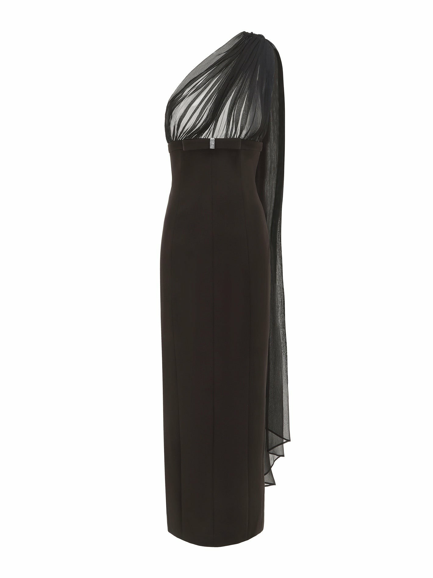 Camella Dress: Black Midi Dress for Cocktail Party | Nana Jacqueline