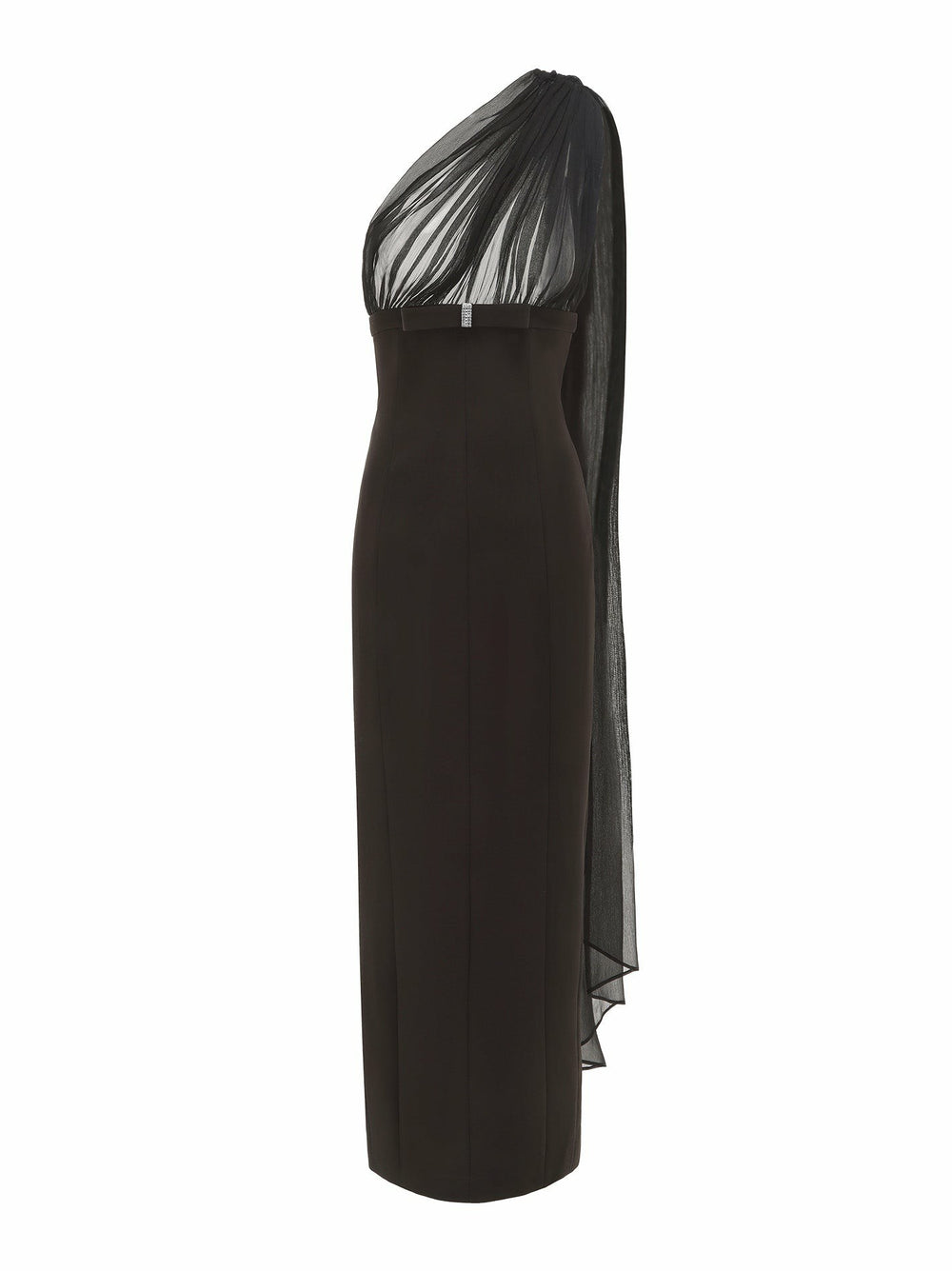 Camella Dress: Black Midi Dress for Cocktail Party | Nana Jacqueline