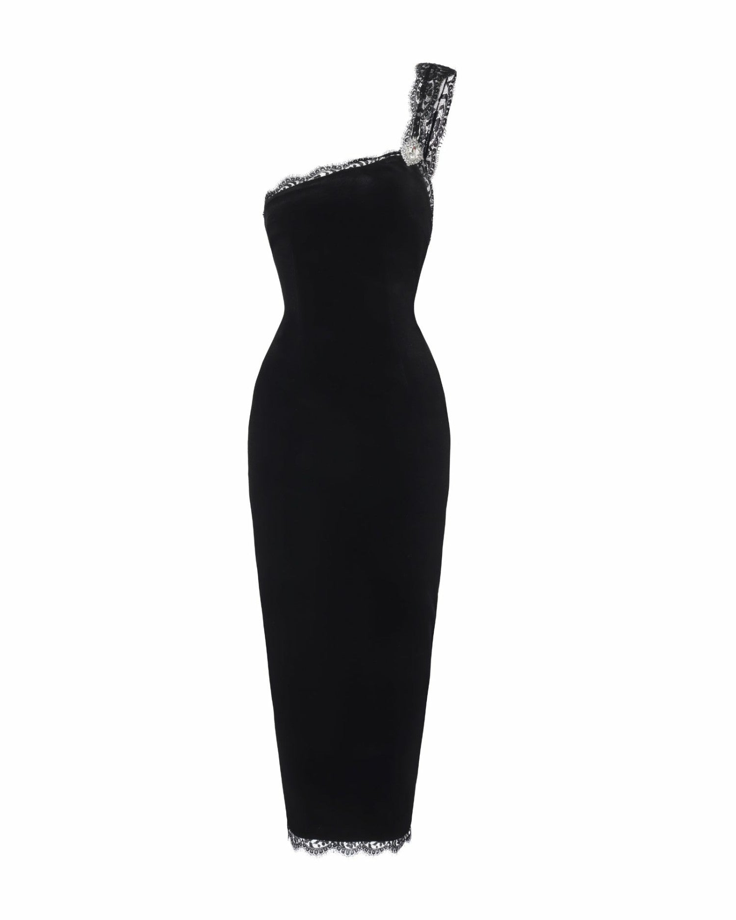 Angelica Velvet Maxi Dress: Black Maxi Dress for Cocktail Party | Nana Jacqueline