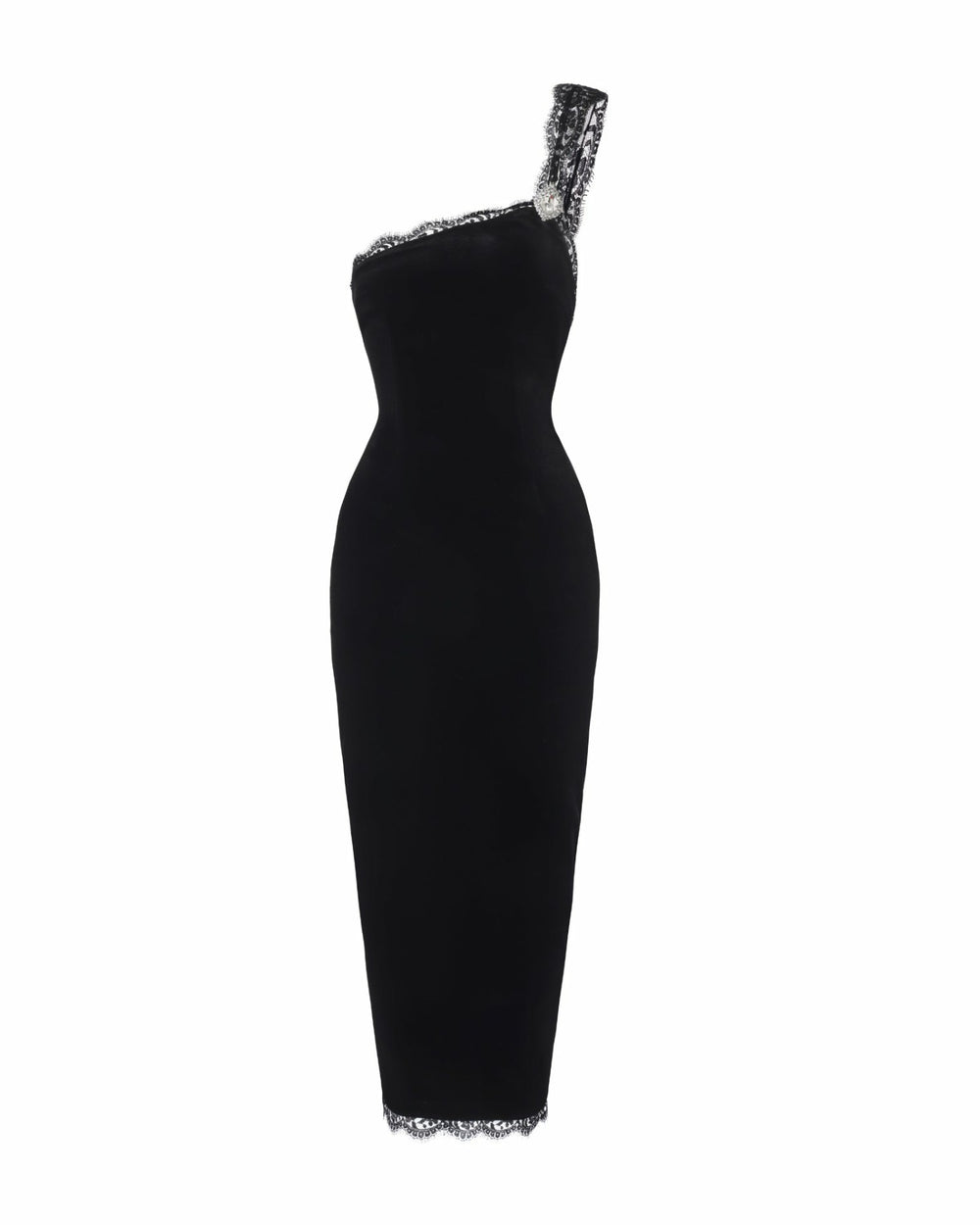 Angelica Velvet Maxi Dress: Black Maxi Dress for Cocktail Party | Nana Jacqueline