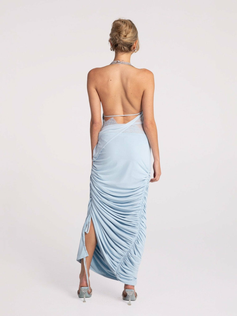 Sorine Dress: Blue Maxi Dress for Formal Wedding Guest | Nana Jacqueline
