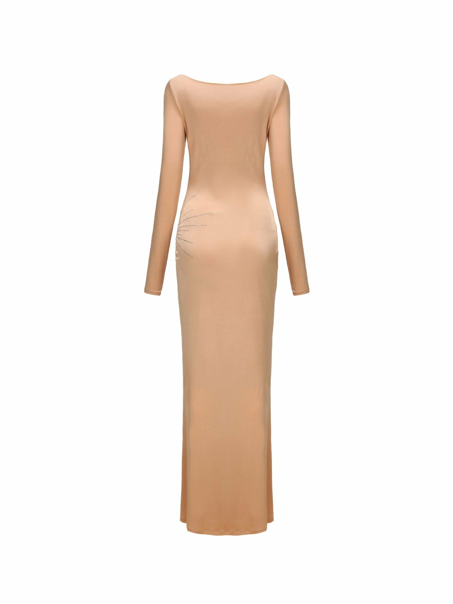 Courtney Dress: Nude Maxi Dress for Formal Wedding Guest | Nana Jacqueline