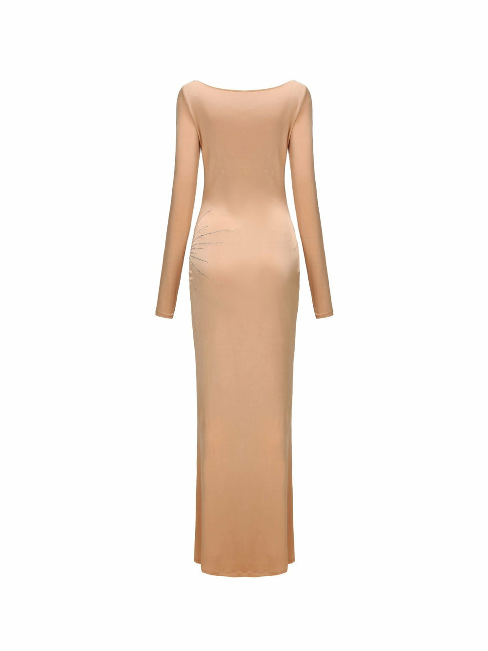 Courtney Dress: Nude Maxi Dress for Formal Wedding Guest | Nana Jacqueline