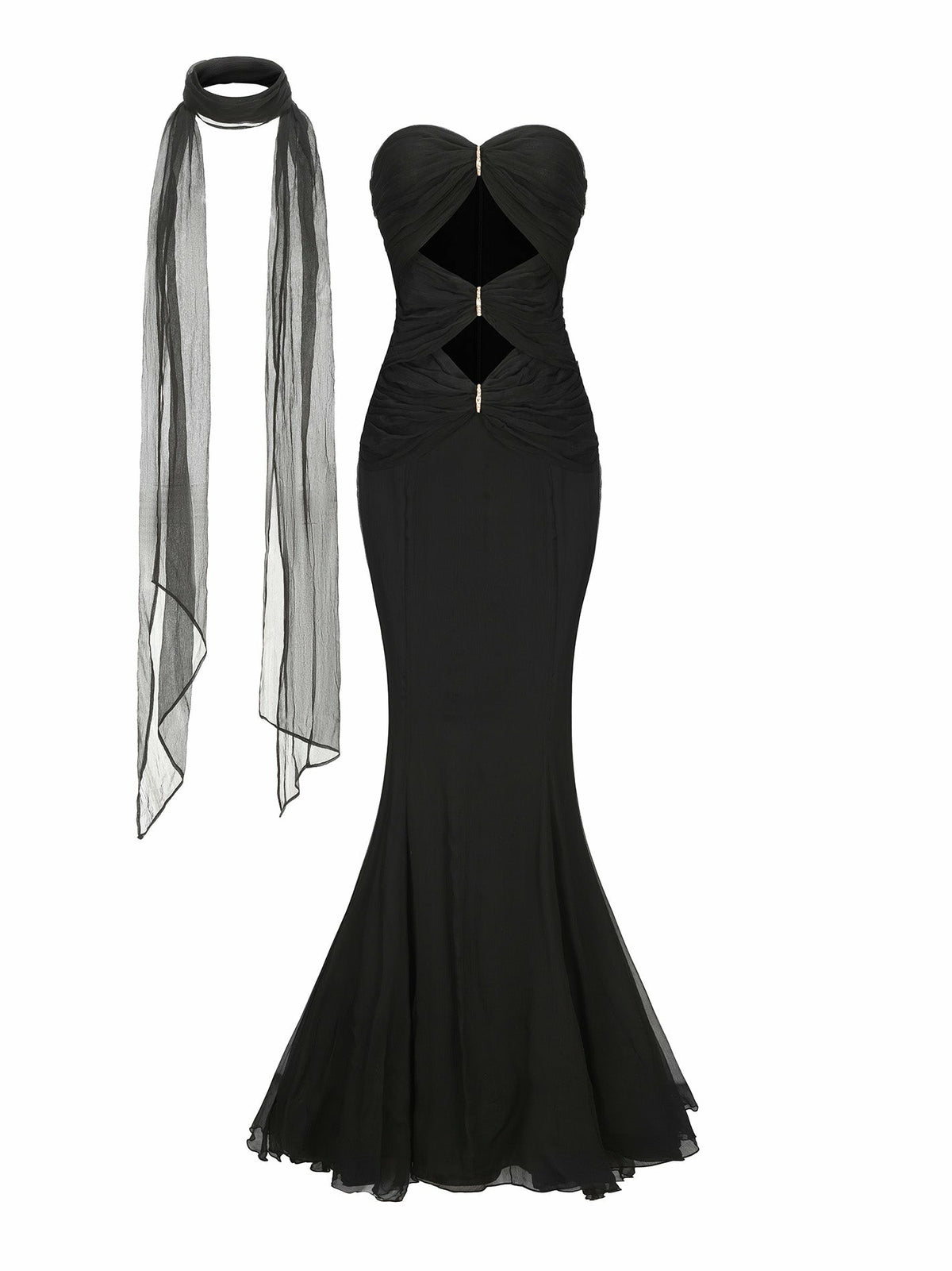 Cassandra Dress: Black Maxi Dress for Formal Wedding Guest | Nana Jacqueline