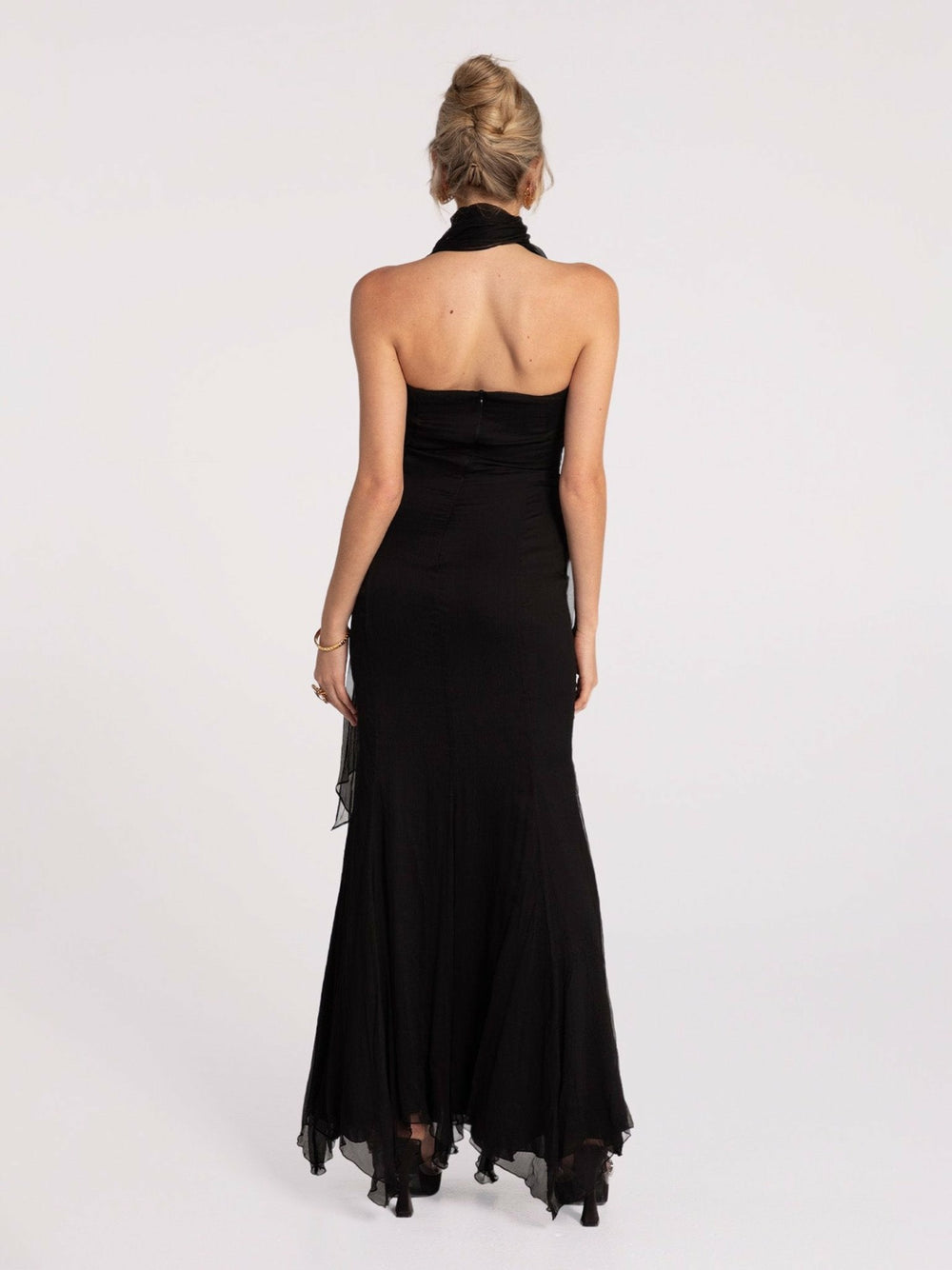 Cassandra Dress: Black Maxi Dress for Formal Wedding Guest | Nana Jacqueline