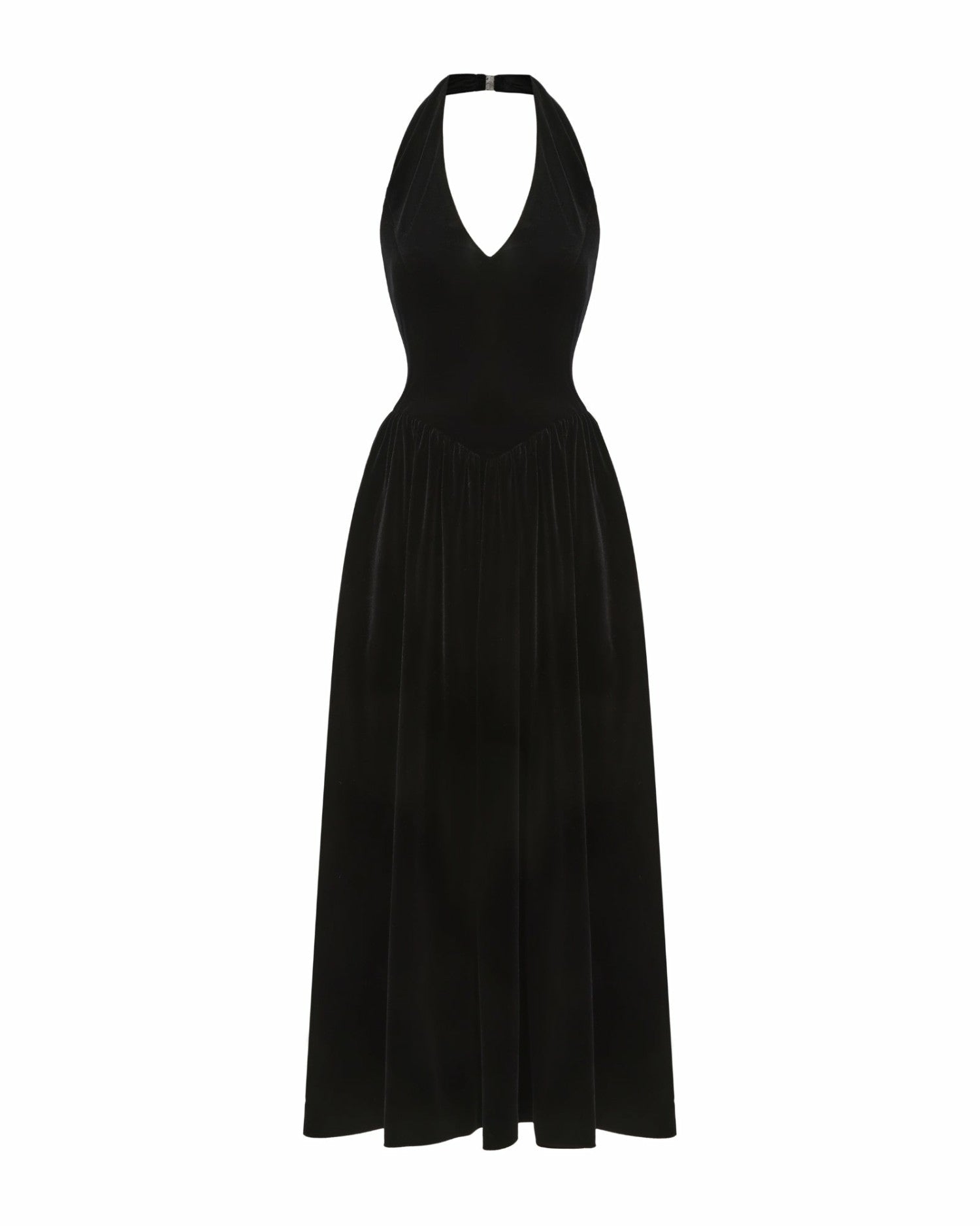Sabine Velvet Maxi Dress: Black Maxi Dress for Cocktail Party | Nana Jacqueline