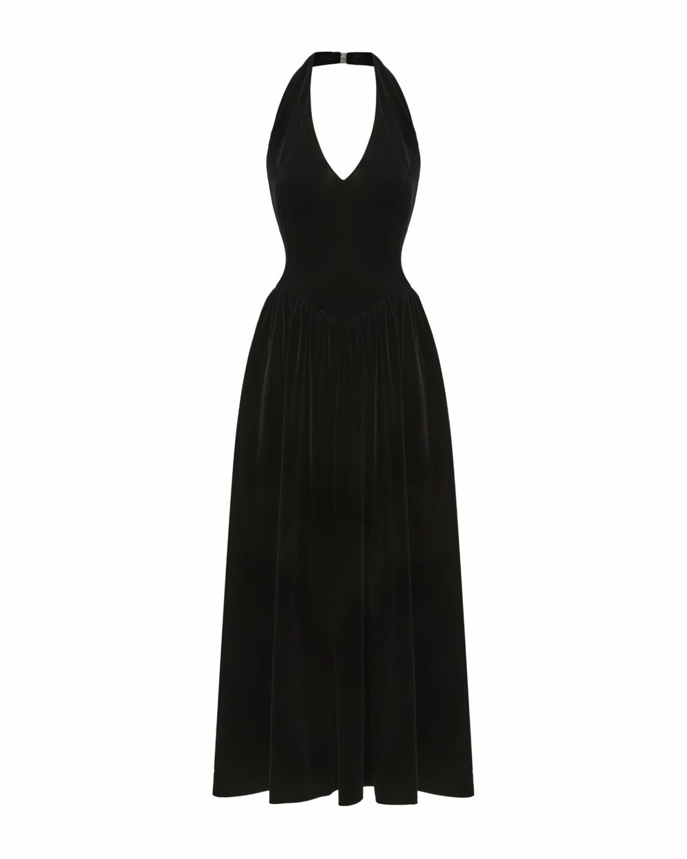 Sabine Velvet Maxi Dress: Black Maxi Dress for Cocktail Party | Nana Jacqueline