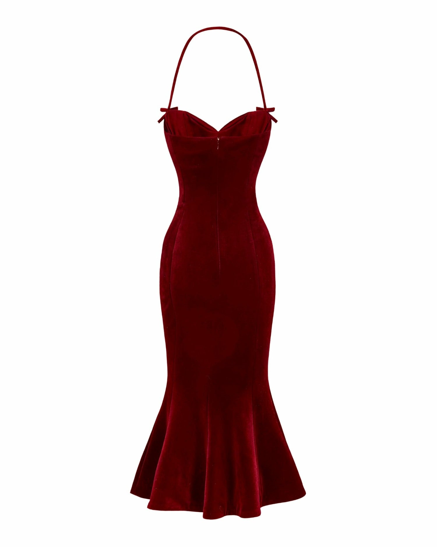 Althea Velvet Maxi Dress: Red Maxi Dress for Cocktail Party | Nana Jacqueline