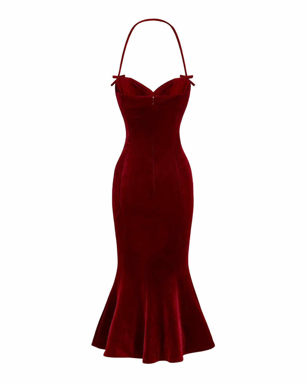 Althea Velvet Maxi Dress: Red Maxi Dress for Cocktail Party | Nana Jacqueline