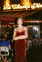 Althea Velvet Maxi Dress: Red Maxi Dress for Cocktail Party | Nana Jacqueline