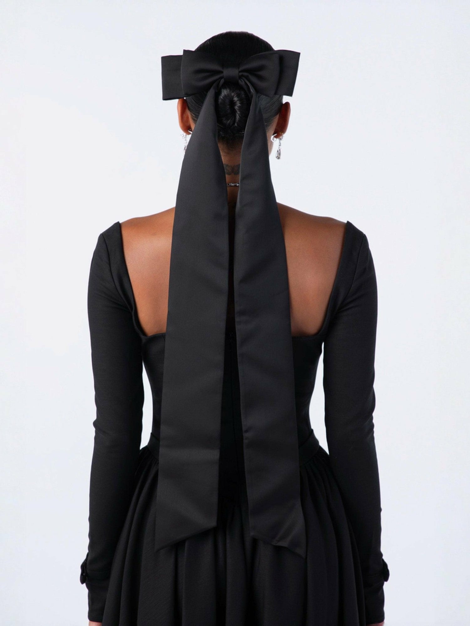 Bernadette Dress: Black Midi Dress for Cocktail Party | Nana Jacqueline