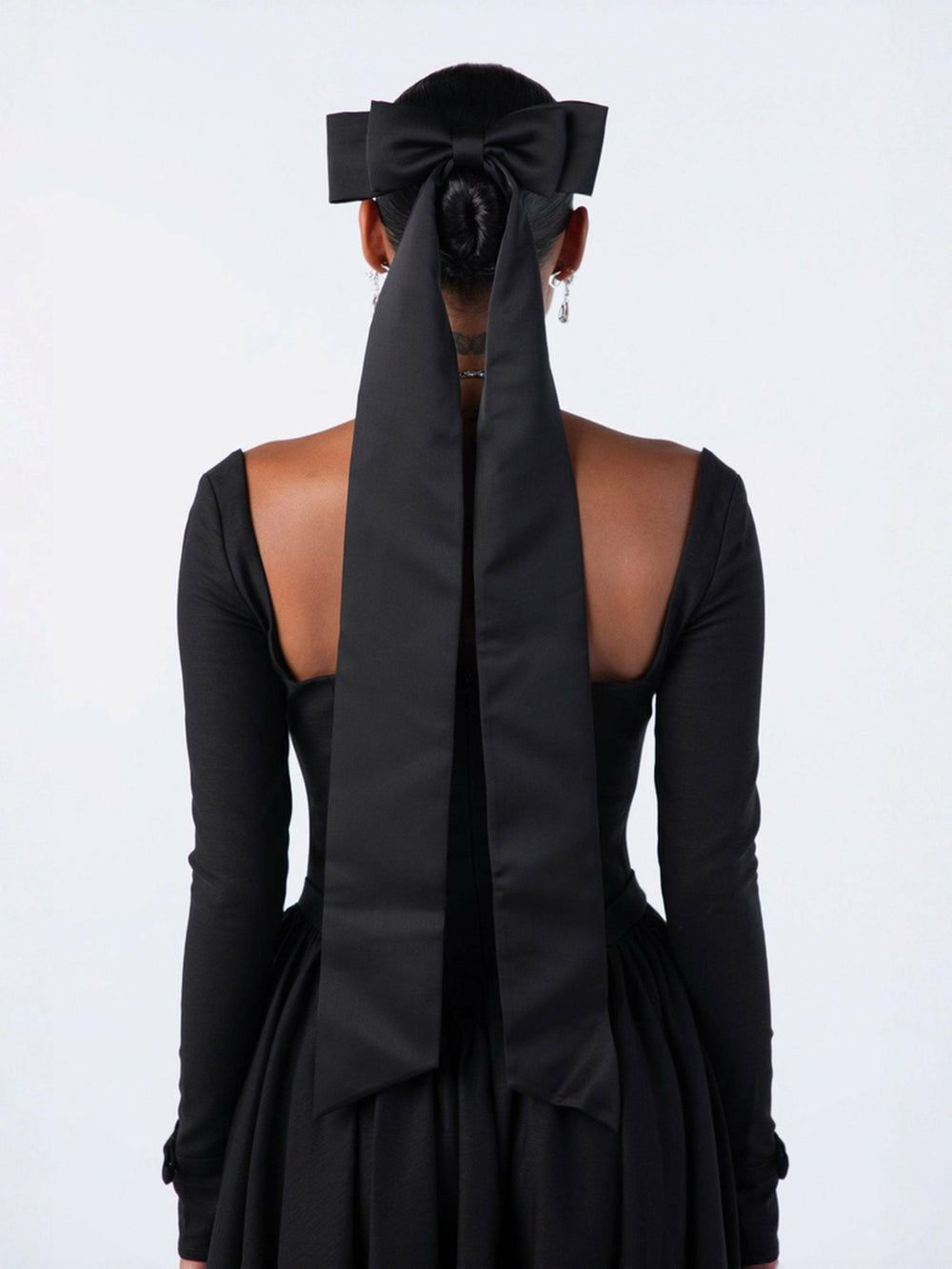 Bernadette Dress: Black Midi Dress for Cocktail Party | Nana Jacqueline