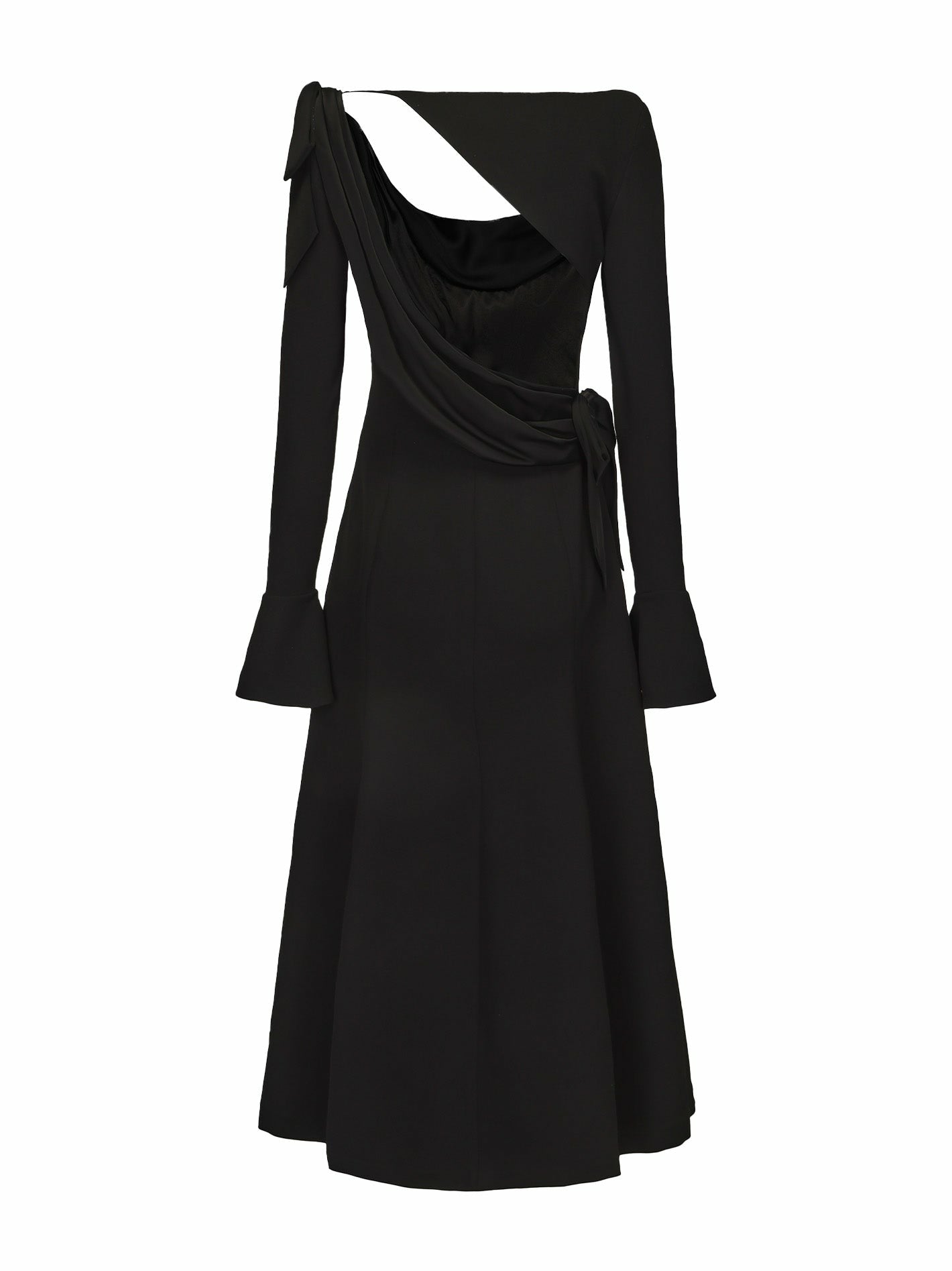 Giselle Dress: Black Midi Dress for Cocktail Party | Nana Jacqueline