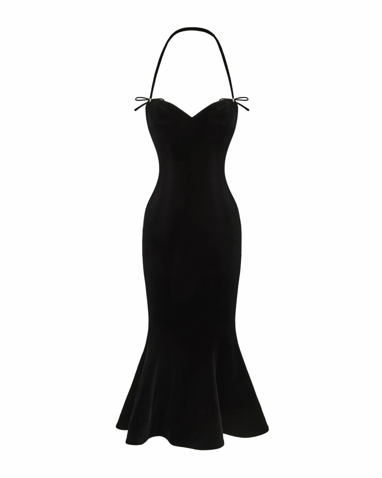 Althea Velvet Maxi Dress: Black Maxi Dress for Cocktail Party | Nana Jacqueline