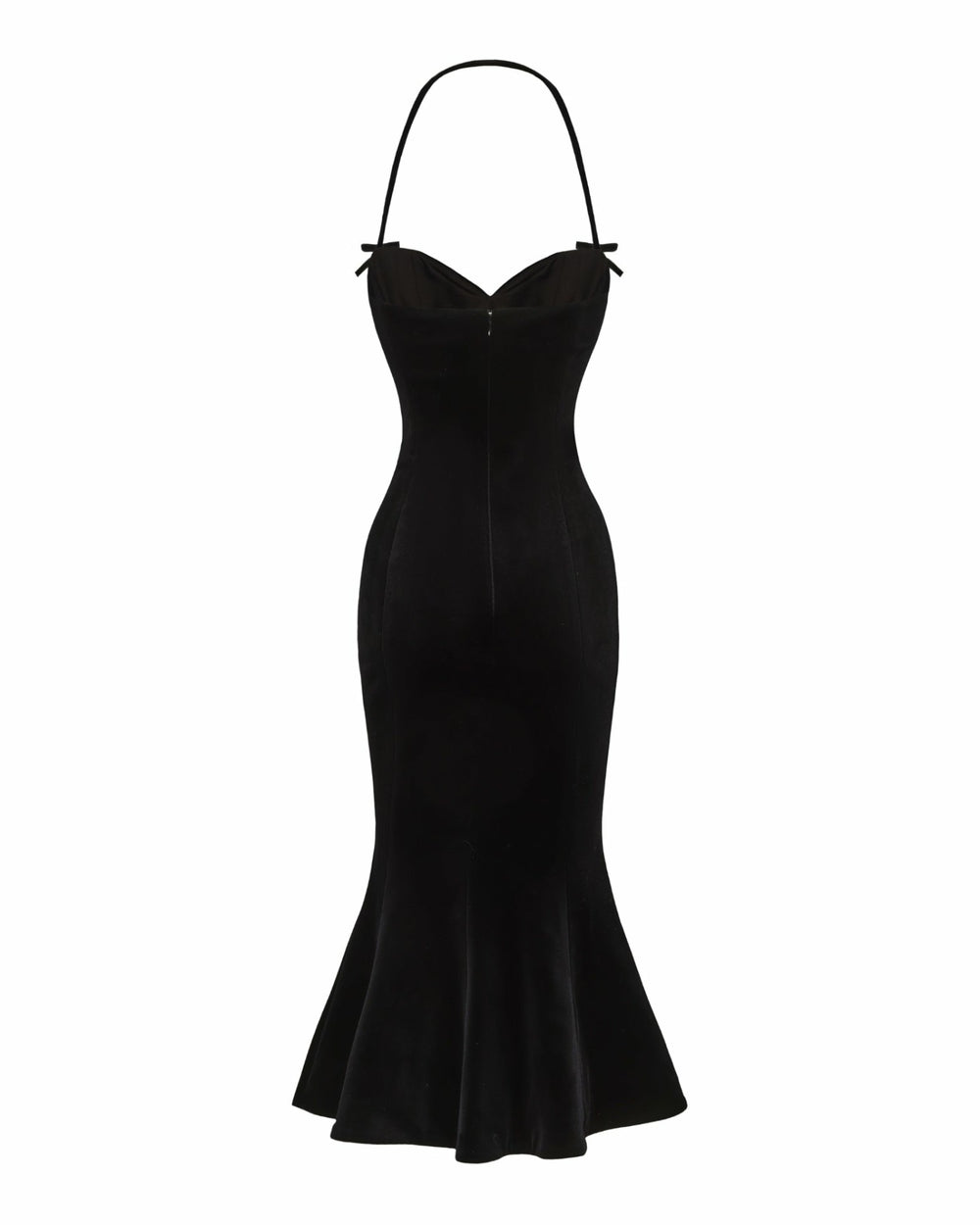 Althea Velvet Maxi Dress: Black Maxi Dress for Cocktail Party | Nana Jacqueline
