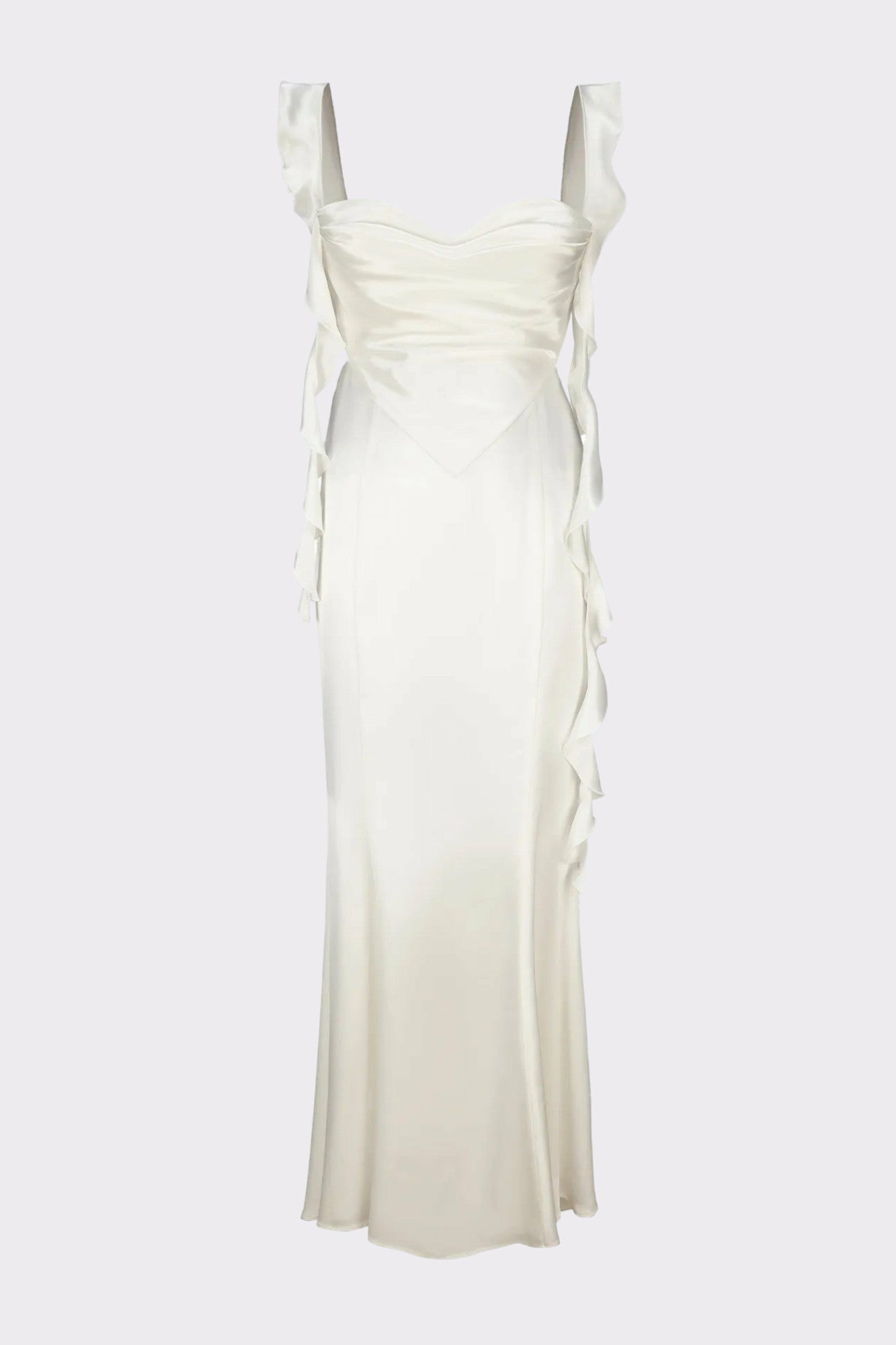 Caroline Dress: White Maxi Dress for Rehearsal Dinner | Nana Jacqueline