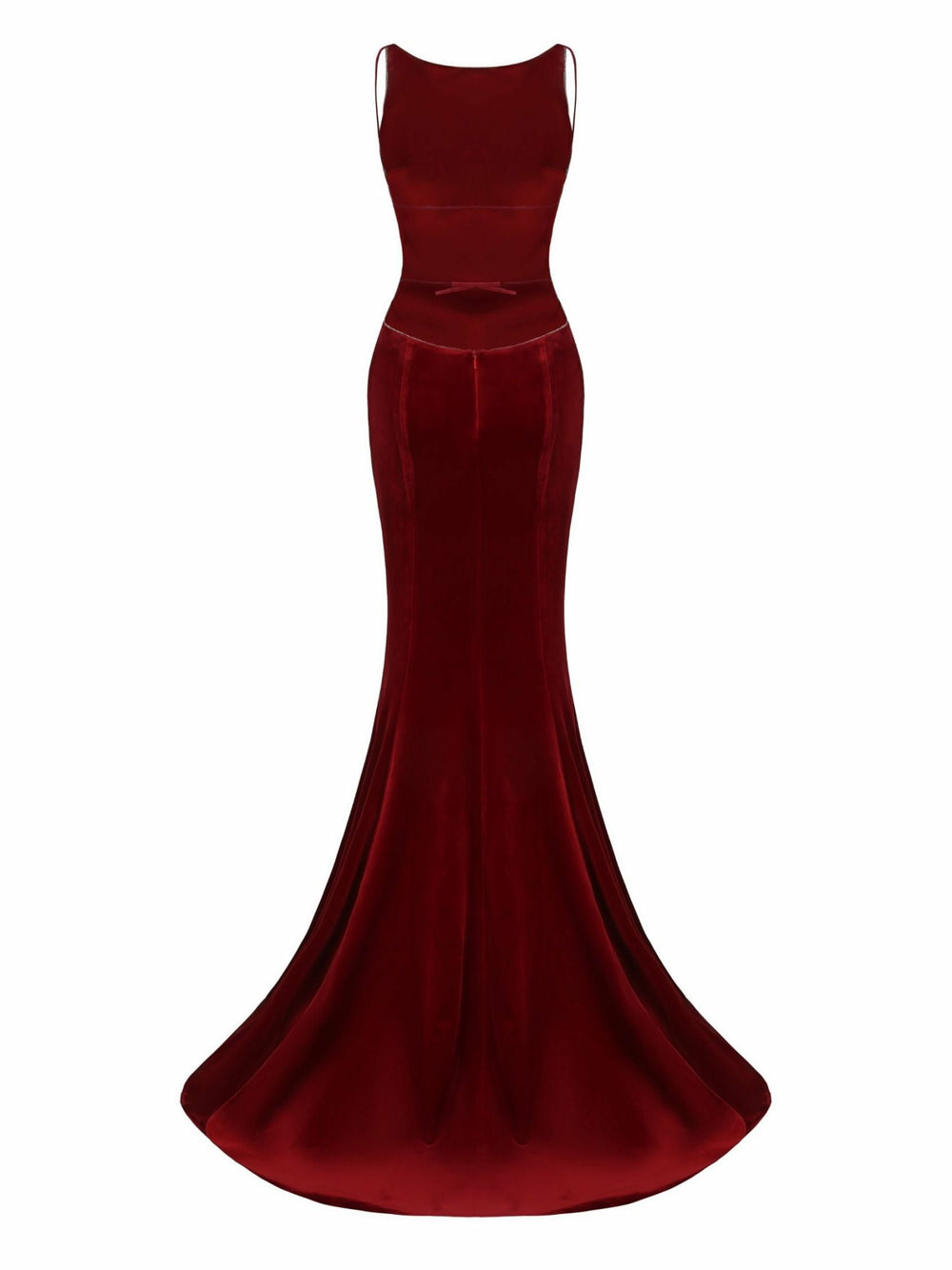 Pauline Velvet Dress: Red Maxi Dress for Formal Wedding Guest | Nana Jacqueline