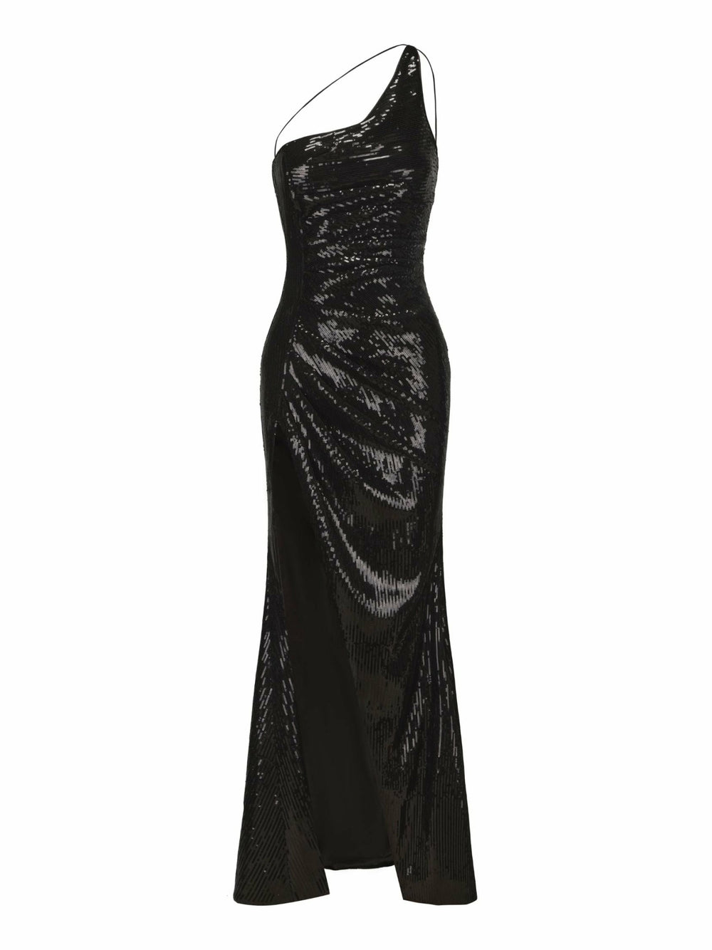 Yasmine Sequin Dress: Black Maxi Dress for Cocktail Party | Nana Jacqueline