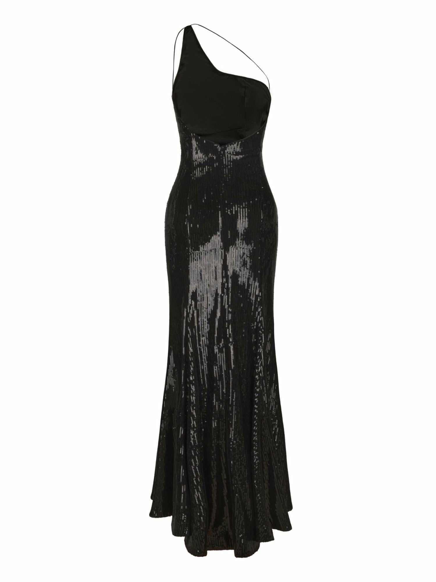 Yasmine Sequin Dress: Black Maxi Dress for Cocktail Party | Nana Jacqueline