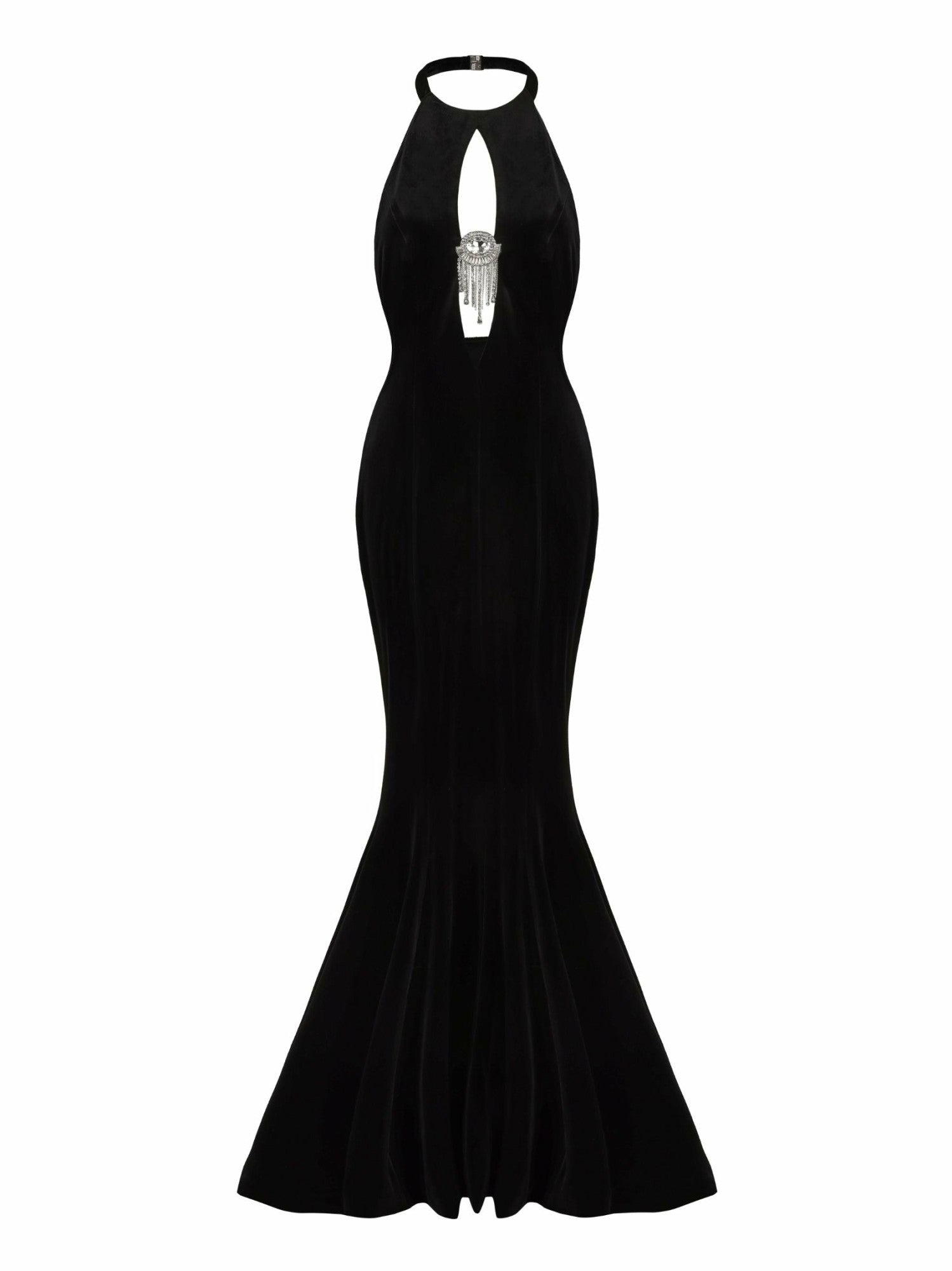 Liliane Velvet Dress: Black Maxi Dress for Formal Event | Nana Jacqueline