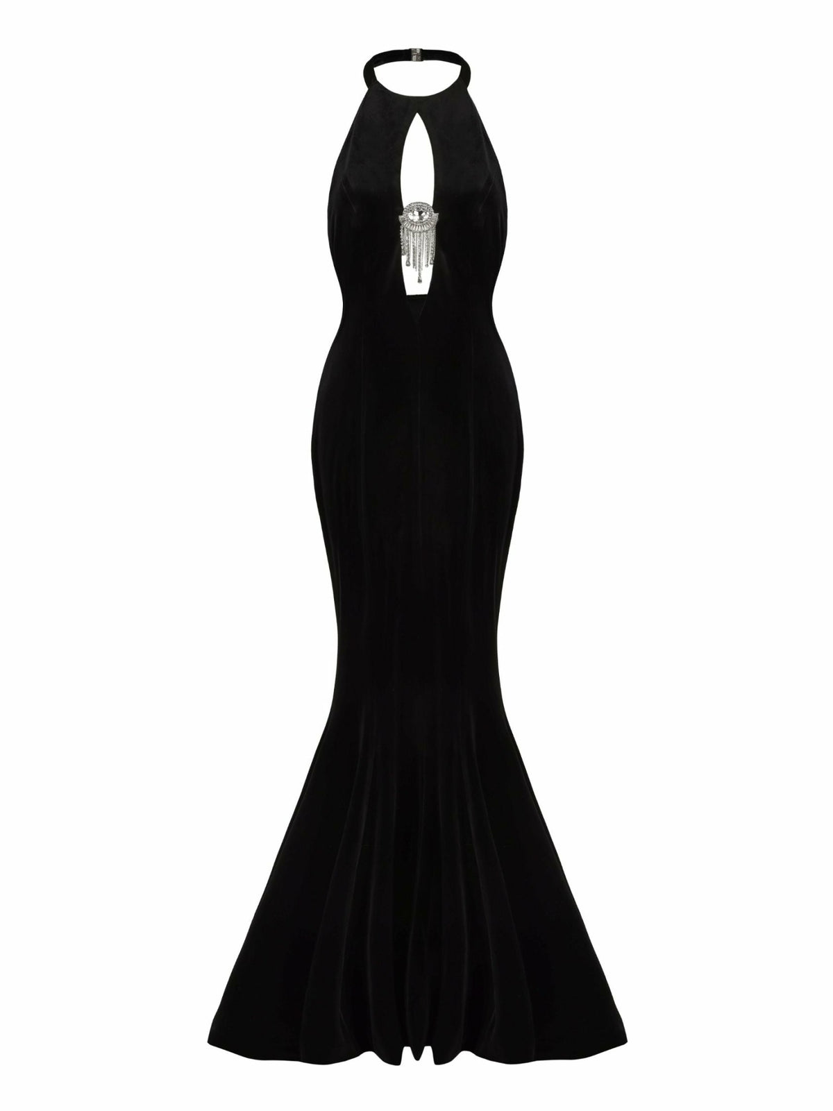 Liliane Velvet Dress: Black Maxi Dress for Formal Event | Nana Jacqueline