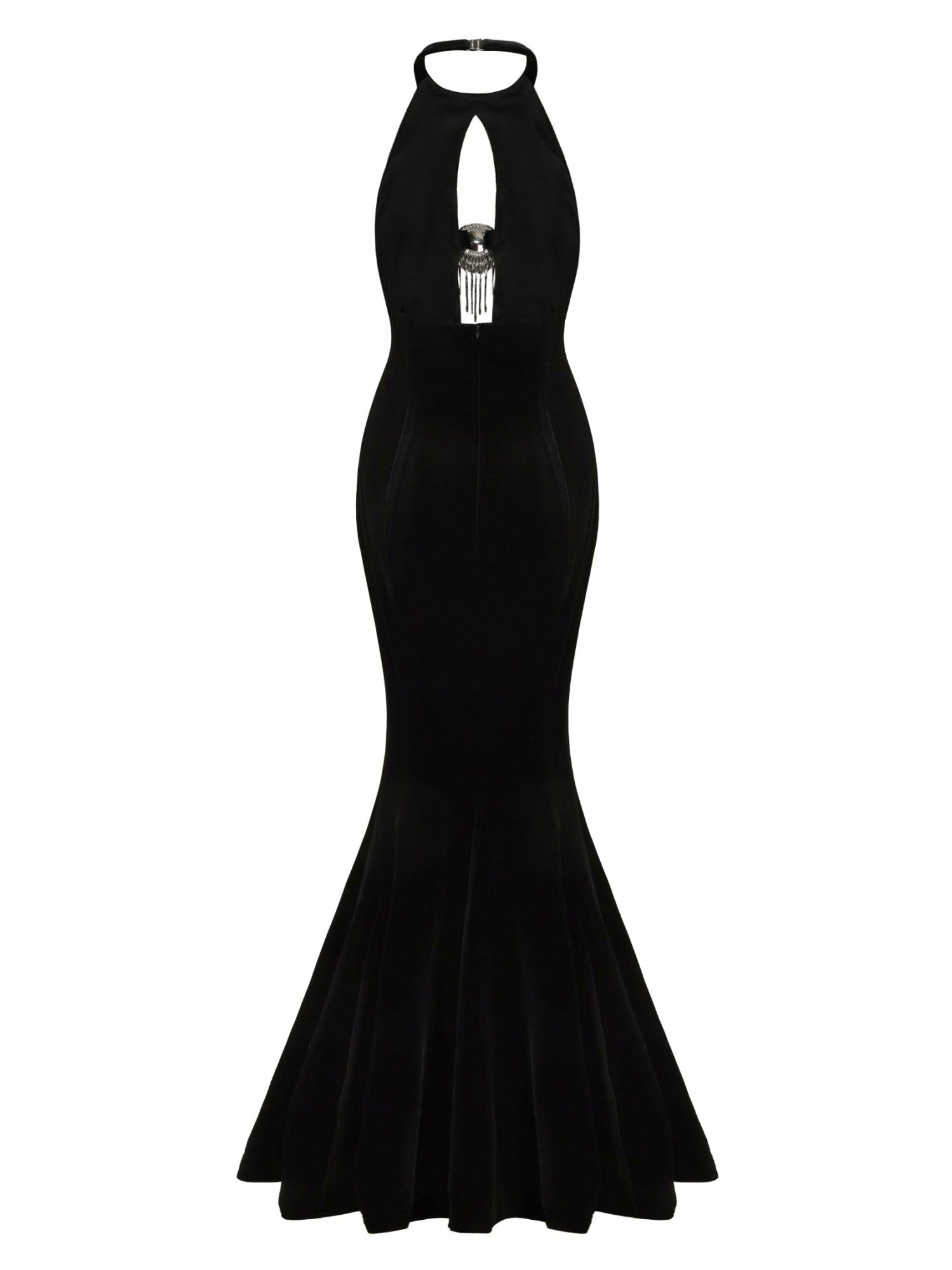 Liliane Velvet Dress: Black Maxi Dress for Formal Event | Nana Jacqueline