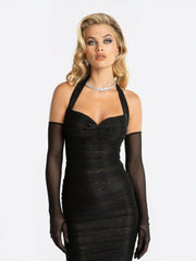 Francesca Dress: Black Midi Dress for Cocktail Party | Nana Jacqueline