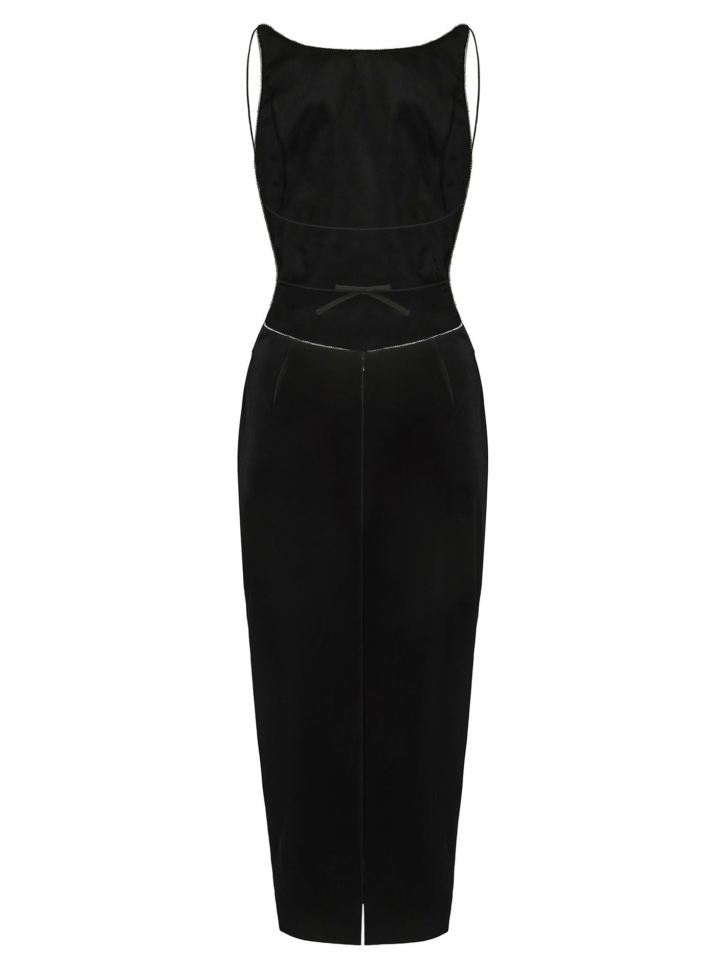 Cristina Dress: Black Midi Dress for Cocktail Party | Nana Jacqueline