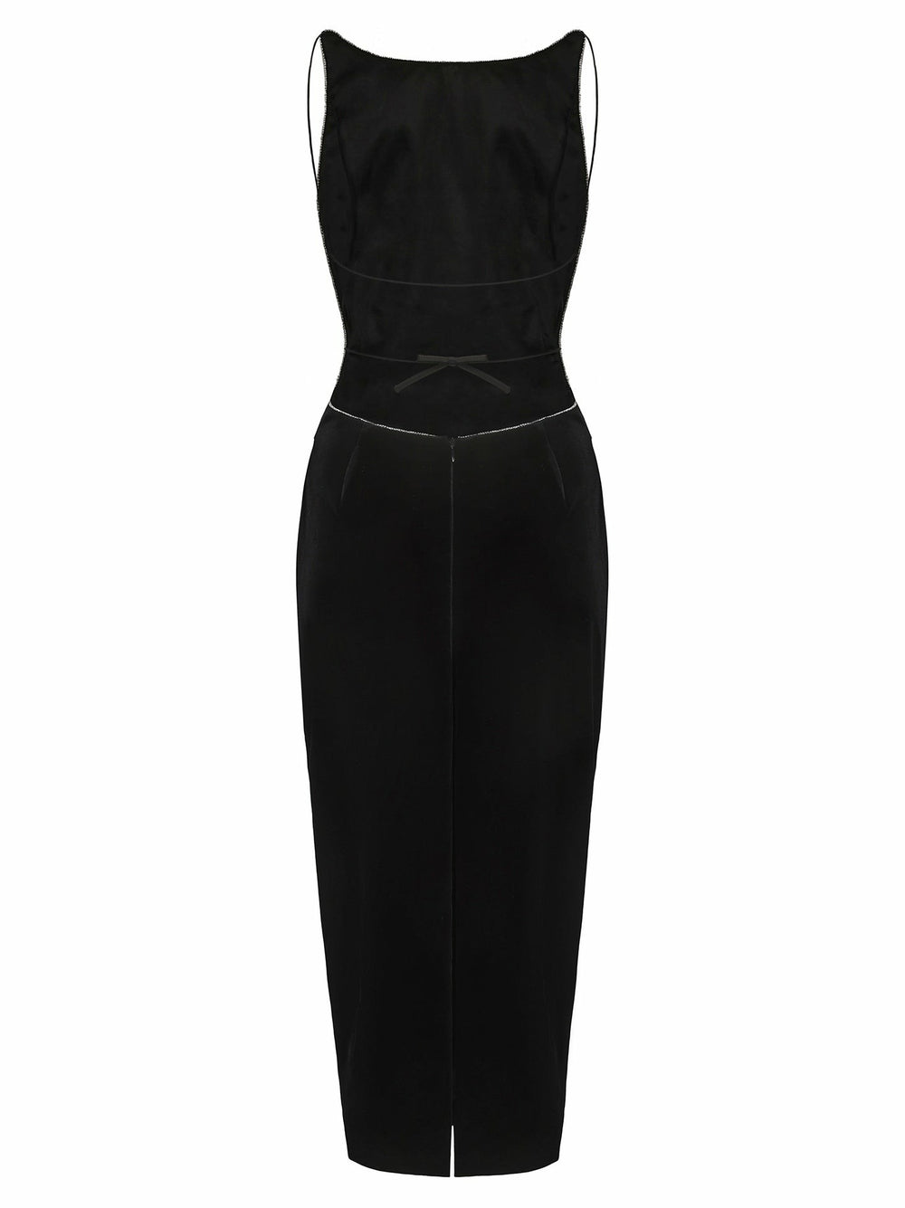 Cristina Dress: Black Midi Dress for Cocktail Party | Nana Jacqueline