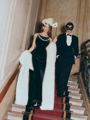 Pauline Velvet Dress: Black Maxi Dress for Formal Events | Nana Jacqueline
