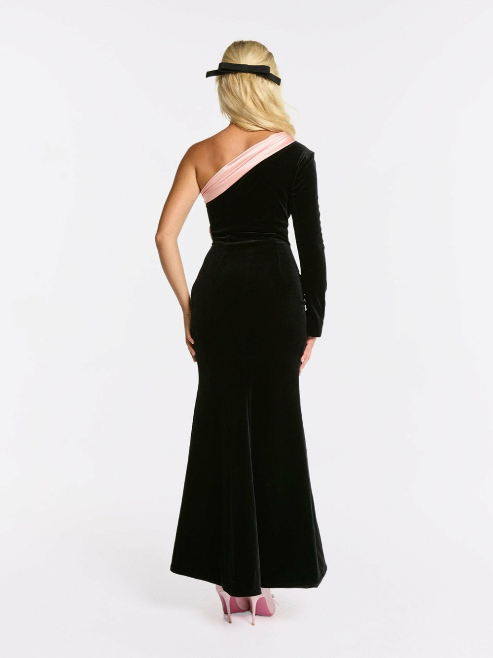 Bethany Velvet Dress: Black Maxi Dress for Formal Wedding Guest | Nana Jacqueline