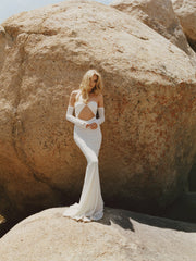 Aviana Dress: White Maxi Dress for Wedding After-Party | Nana Jacqueline